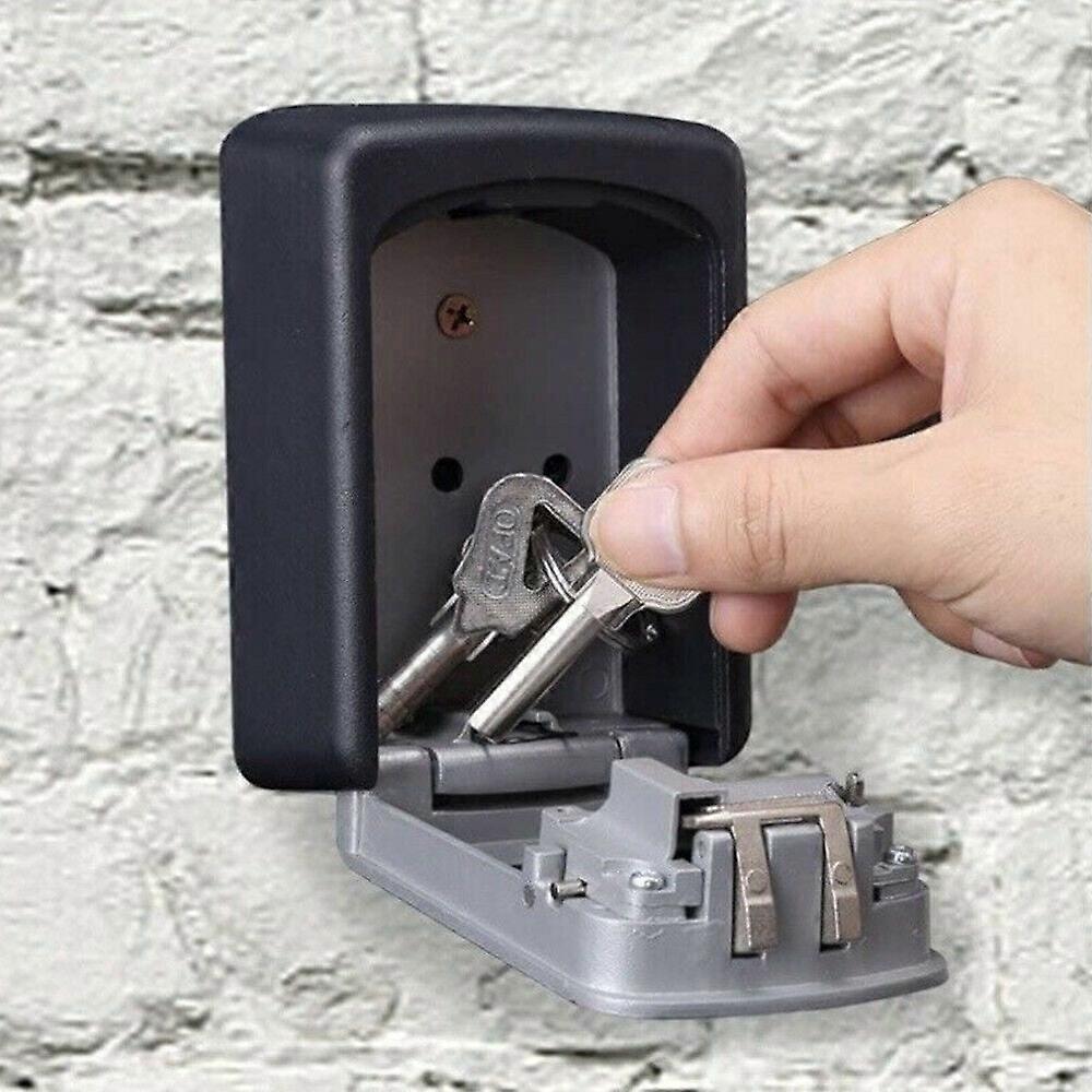 4 Digit Combination Lock Box Wall Mount Security Safe XL Large 6 Key Waterproof