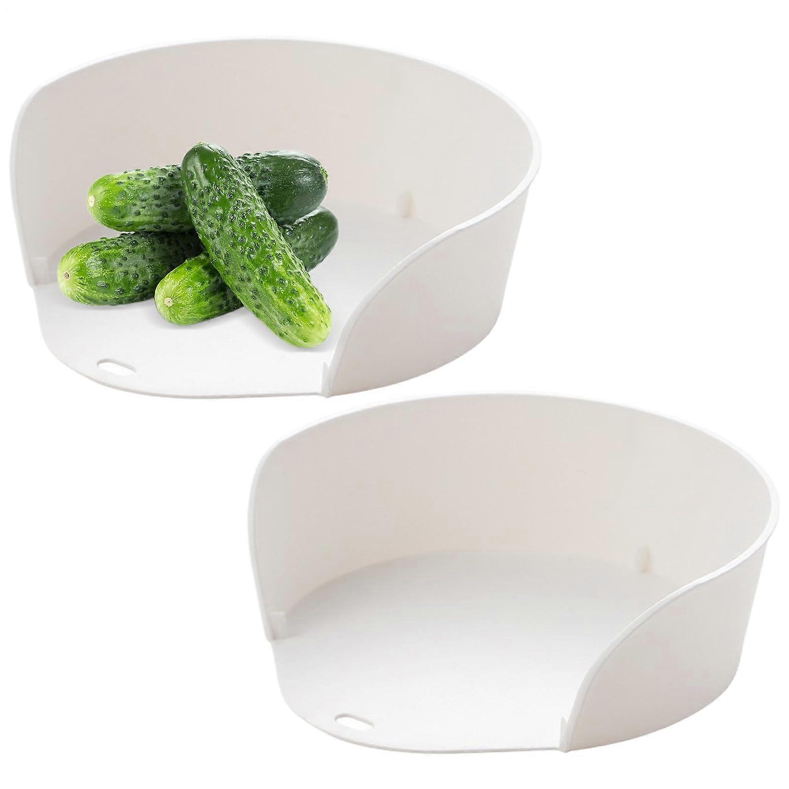 Food Prep Bowls Set Of Two For Easy Hanging And Stacking Reusable Food Containers For Vegetables