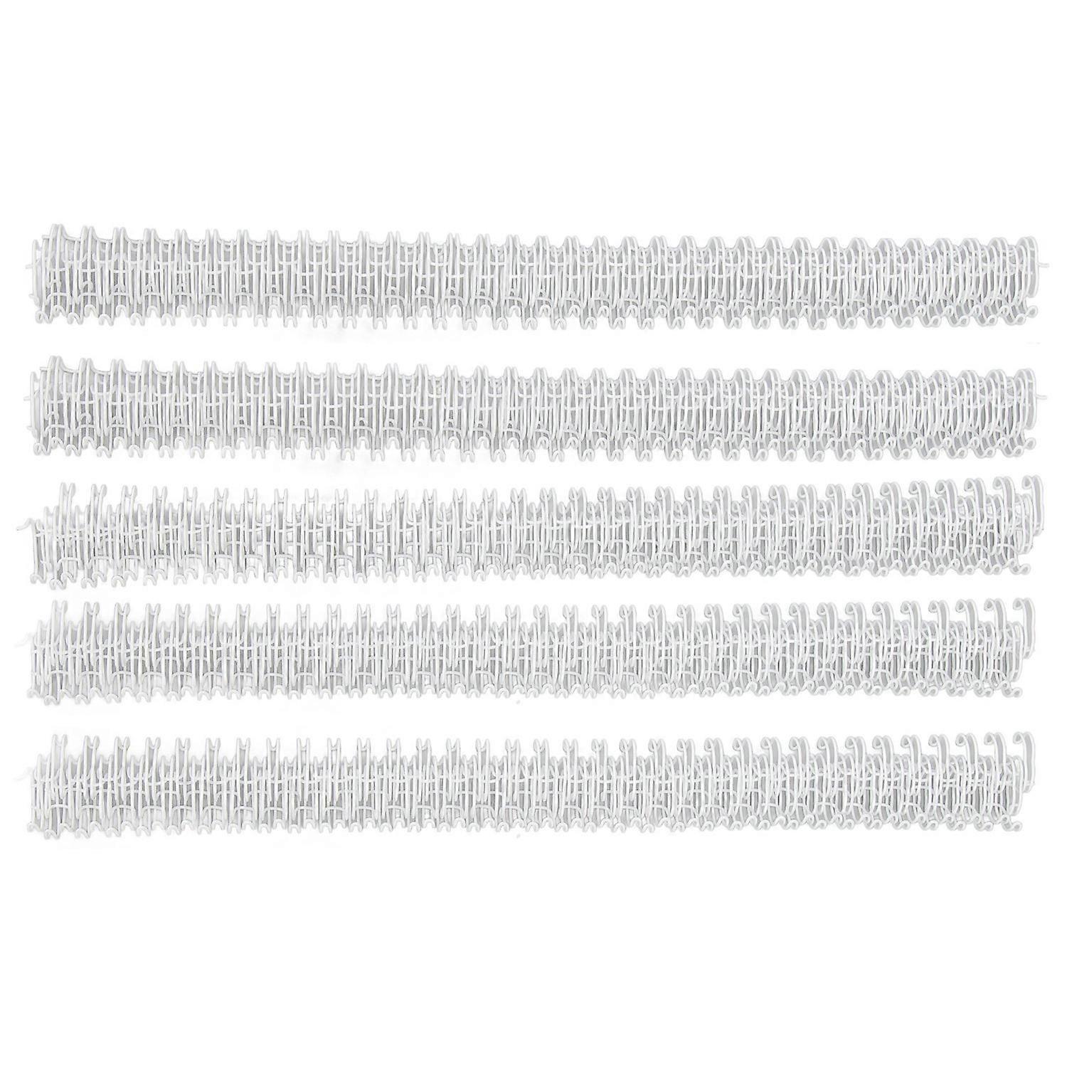 100Pcs Double Loop Wire Binding Spine 60 Sheet Capacity 3:1 Pitch 34 Loop 9.5mm Diameter Set Kit for