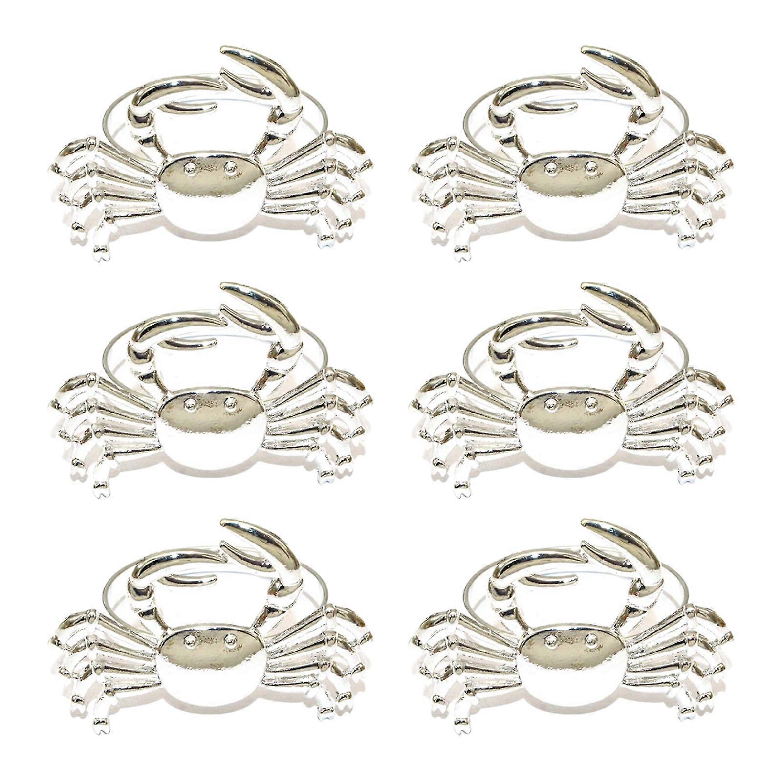 Reusable Metal Crablet Napkins Rings Holders with Strong Grip for Home and Restaurant Use Multicolor