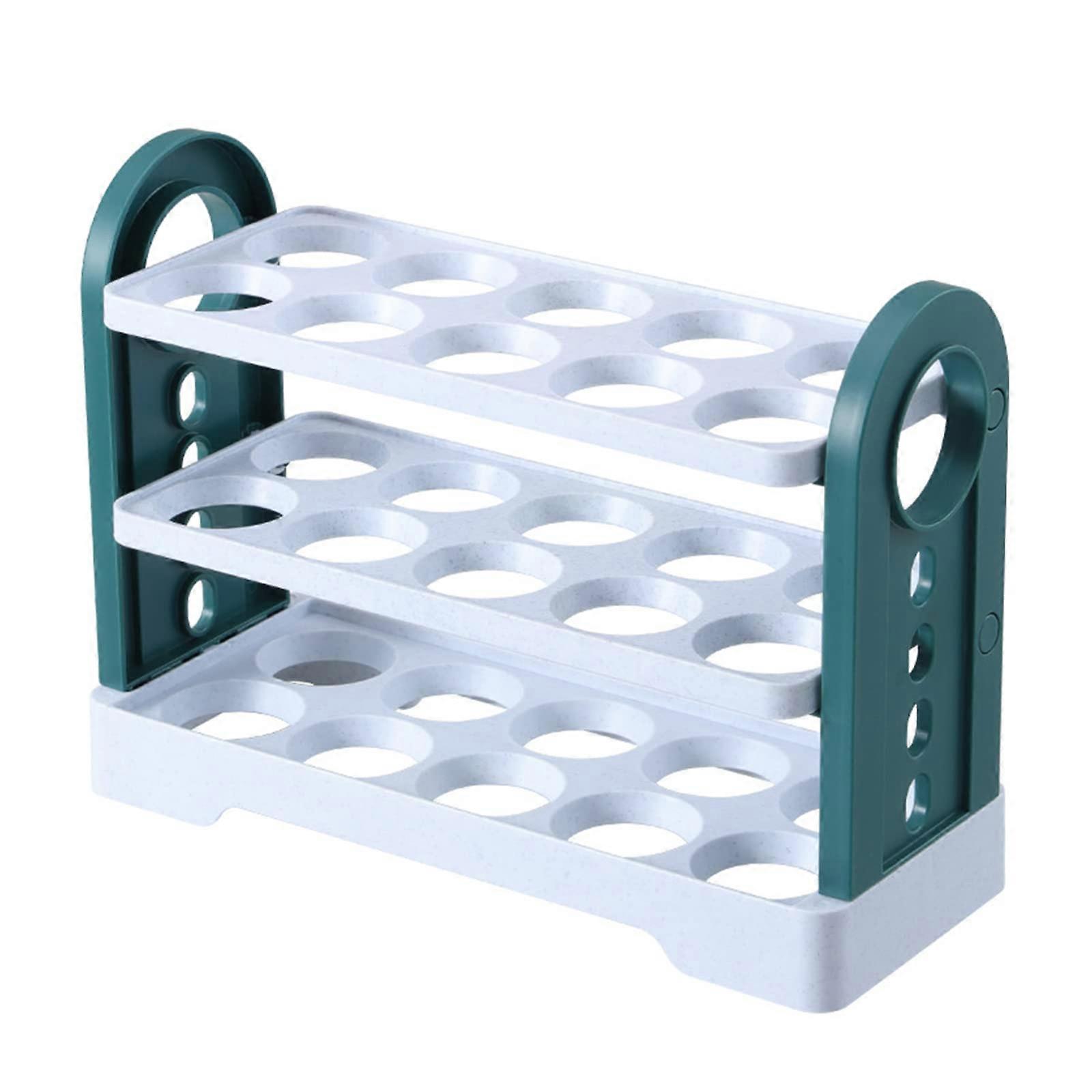 Egg Holder For Refrigerator 3Layer Stackable Egg White Storage Container Fridge Egg Organizer