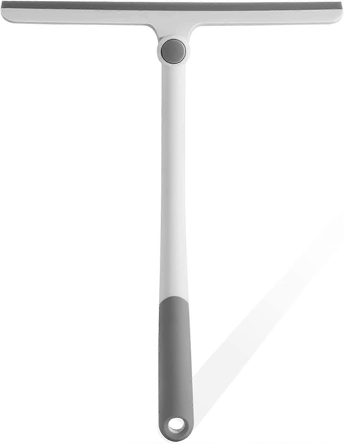 Window Squeegee with 360° Rotating Silicone Blade for Glass, Mirrors, Shower and Car Cleaning