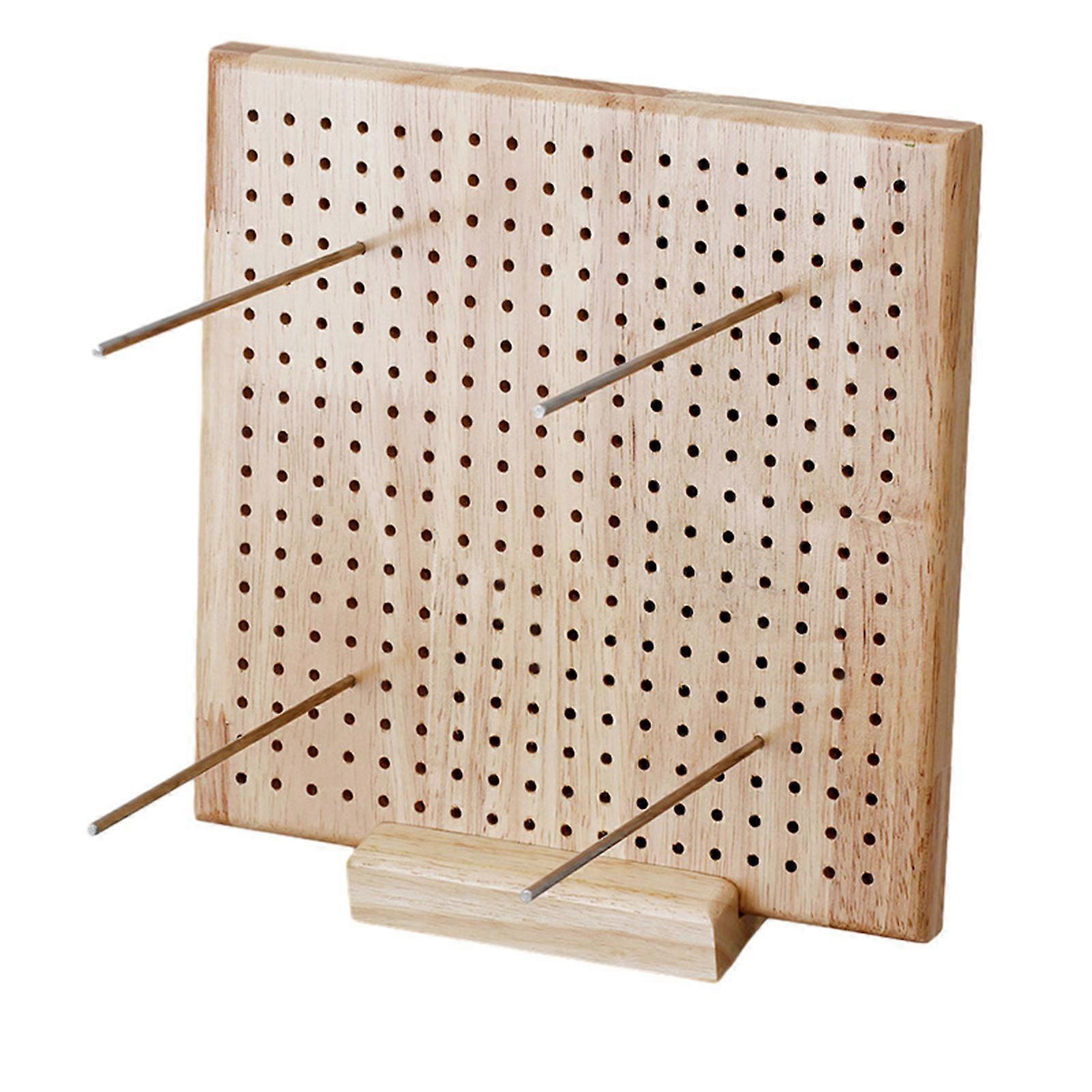 Crochet Blocking Board and Pin Blocking Board with Stand for Knitting Crochet Project, Wood Blocking Board Multicolor