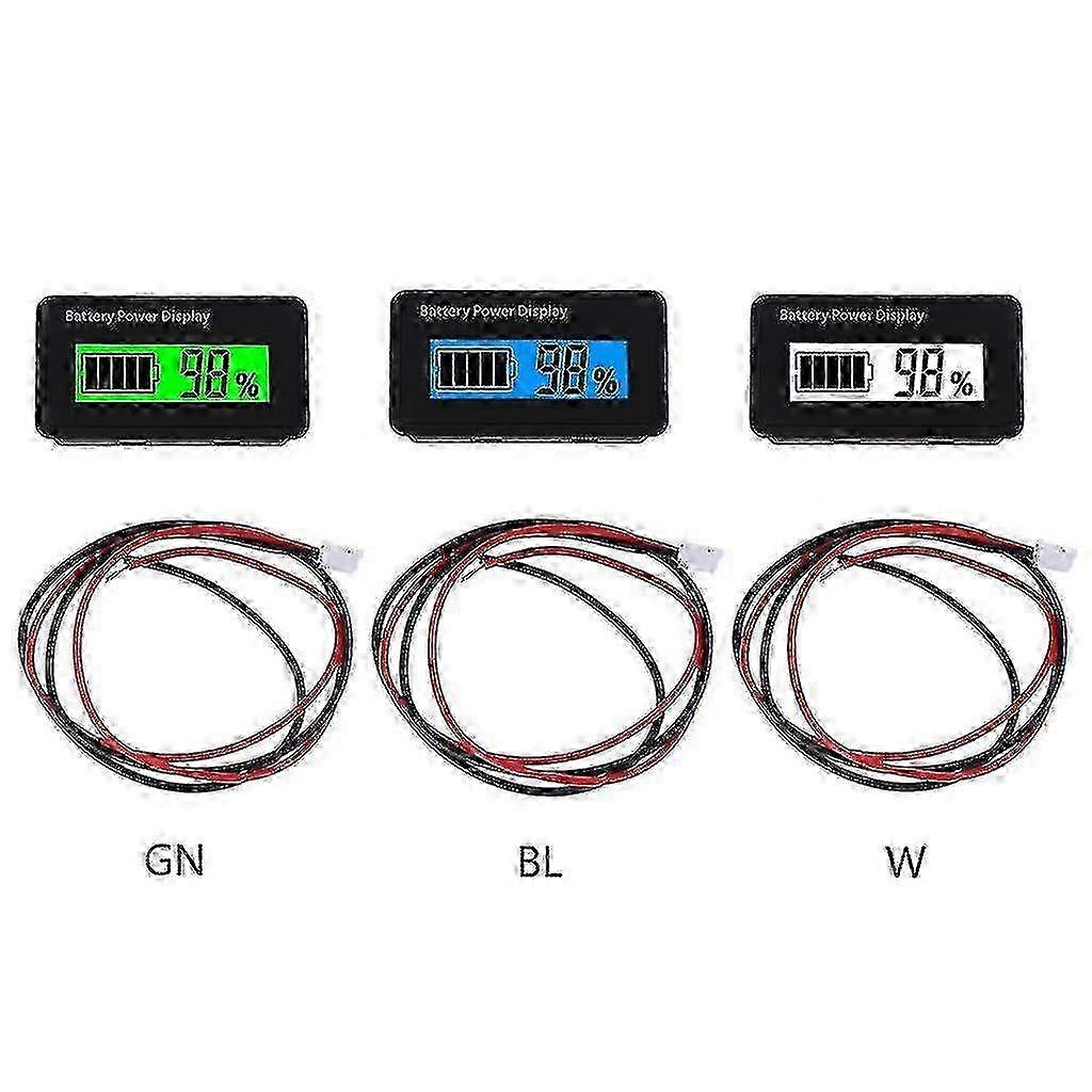 12v 24v 48v Battery Capacity Indicator Golf Cart Voltage Meter With Lcd Display