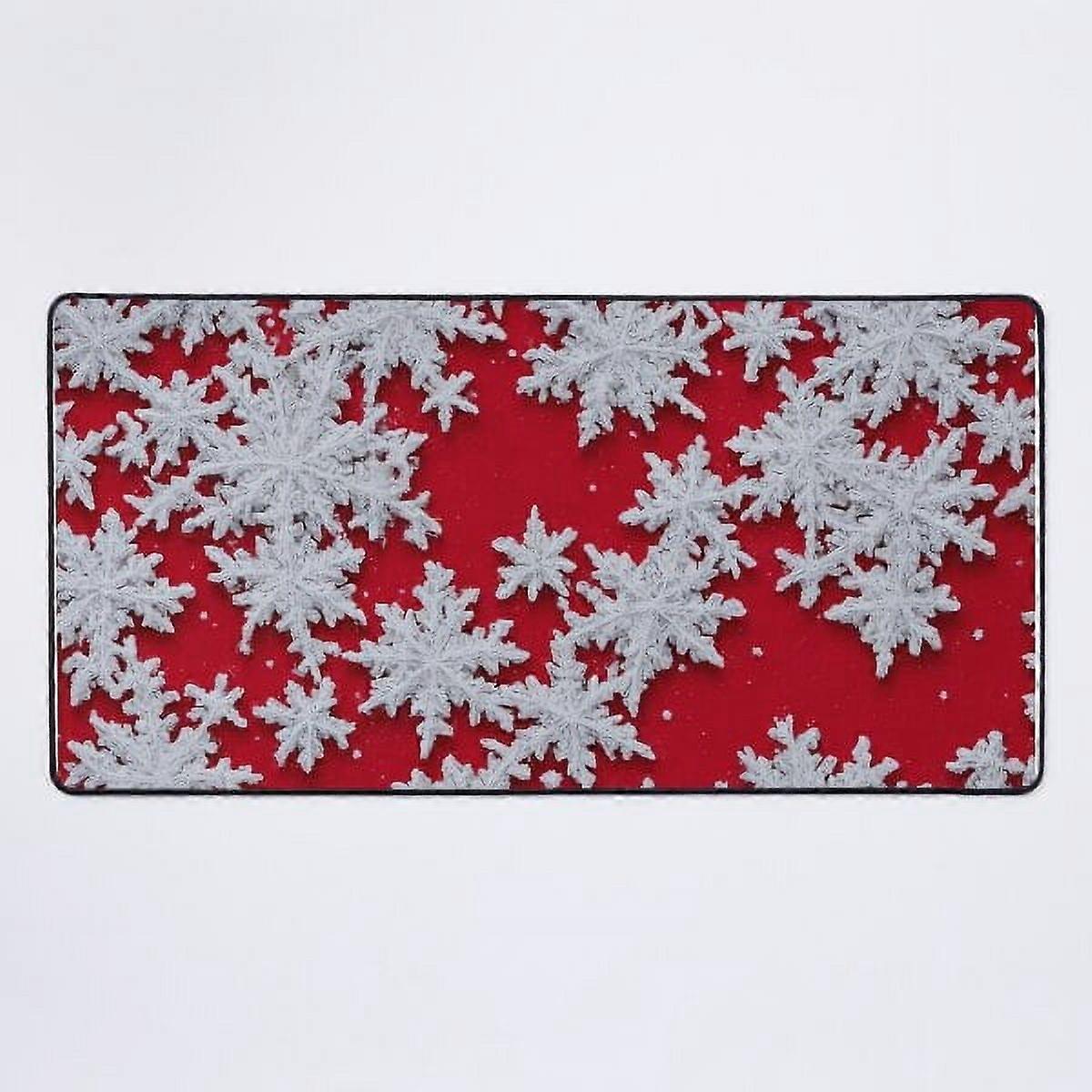 A NEW SNOWFLAKE RUBBER Desk Mat