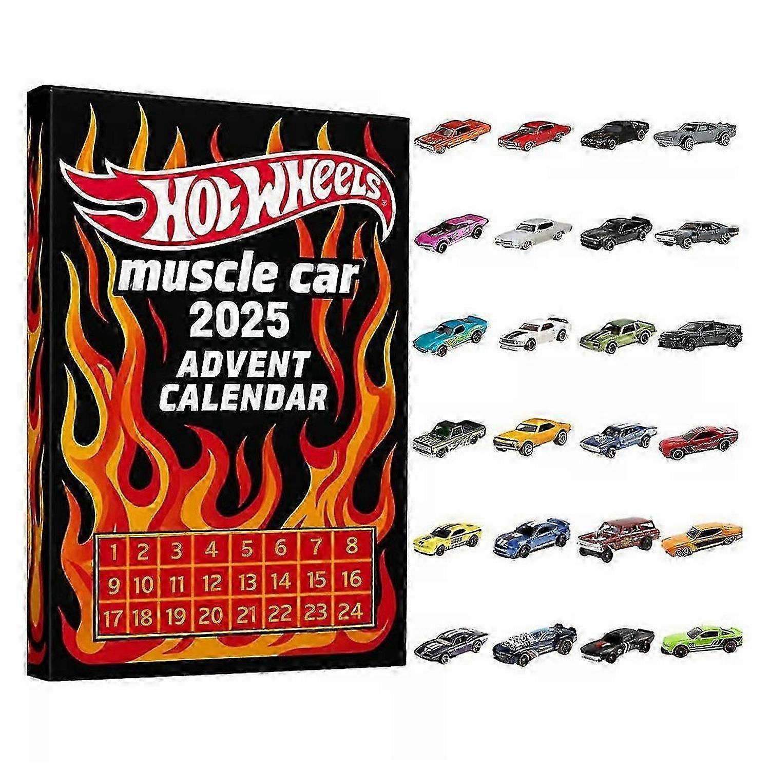 Muscle Toy Car Advent Calendar Toy Car Advent 2025 Calendar Blind Box