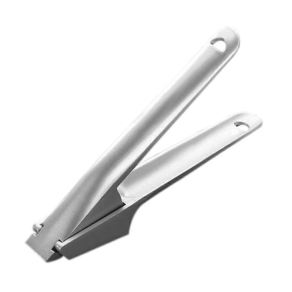 1pc Handheld Garlic Crusher Garlic Puree Machine Kitchen Accessory (Silver)