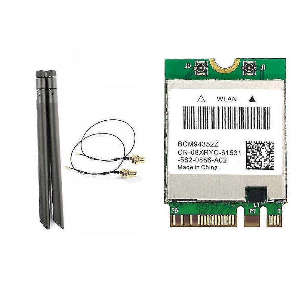 Wireless Card BCM94352Z NGFF 1200Mbps 2.4G+5Ghz Net-work Adapter BT4.0 Support Airdrop Handoff with External Antenna