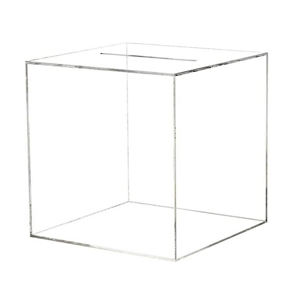 12*12cm Piggy Banks for Adults Clear Acrylic Money Saving Bank Break to Open, Can Only Save That Cannot Be Take