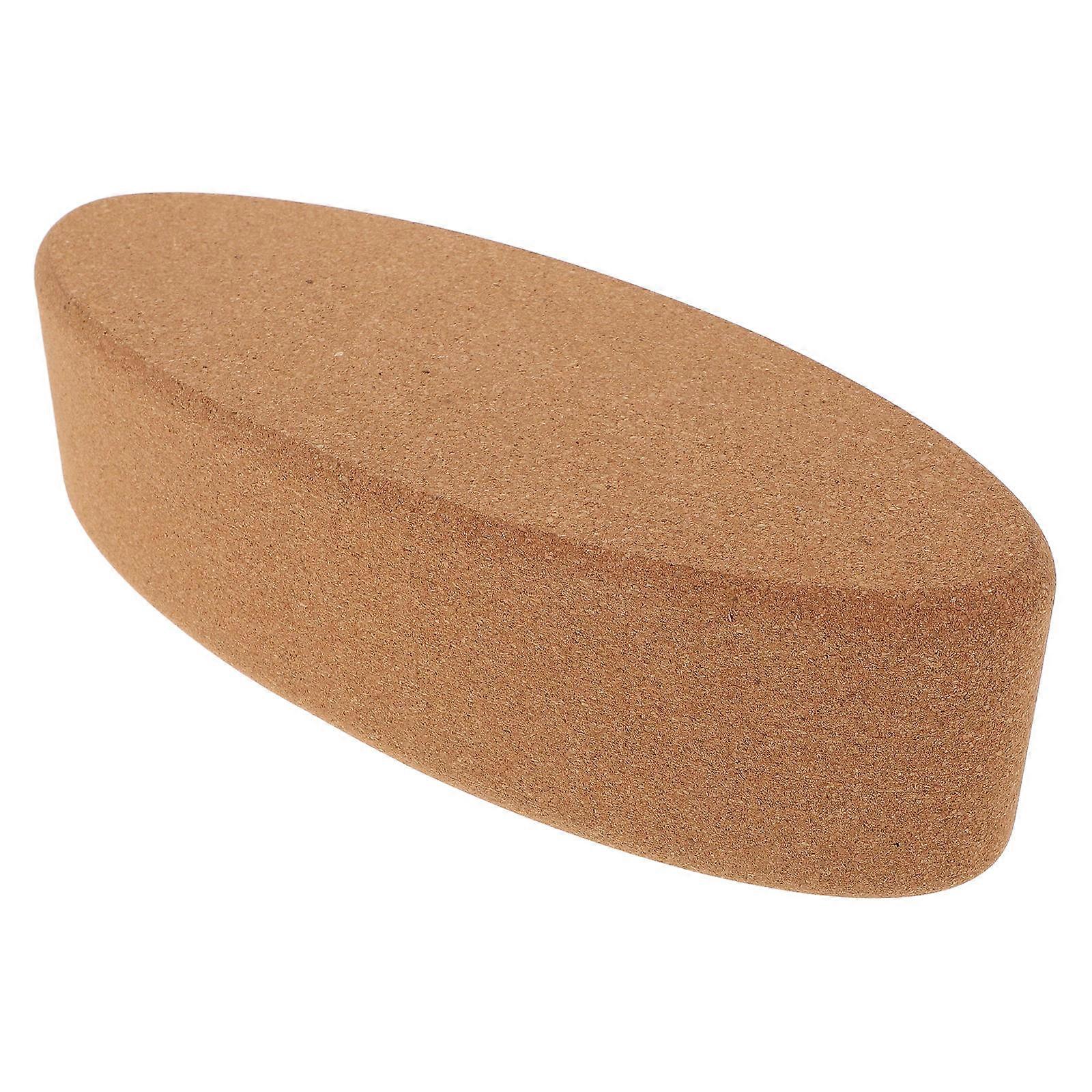Yoga Block Cork Oval Shape Providing Balance for Workout Block