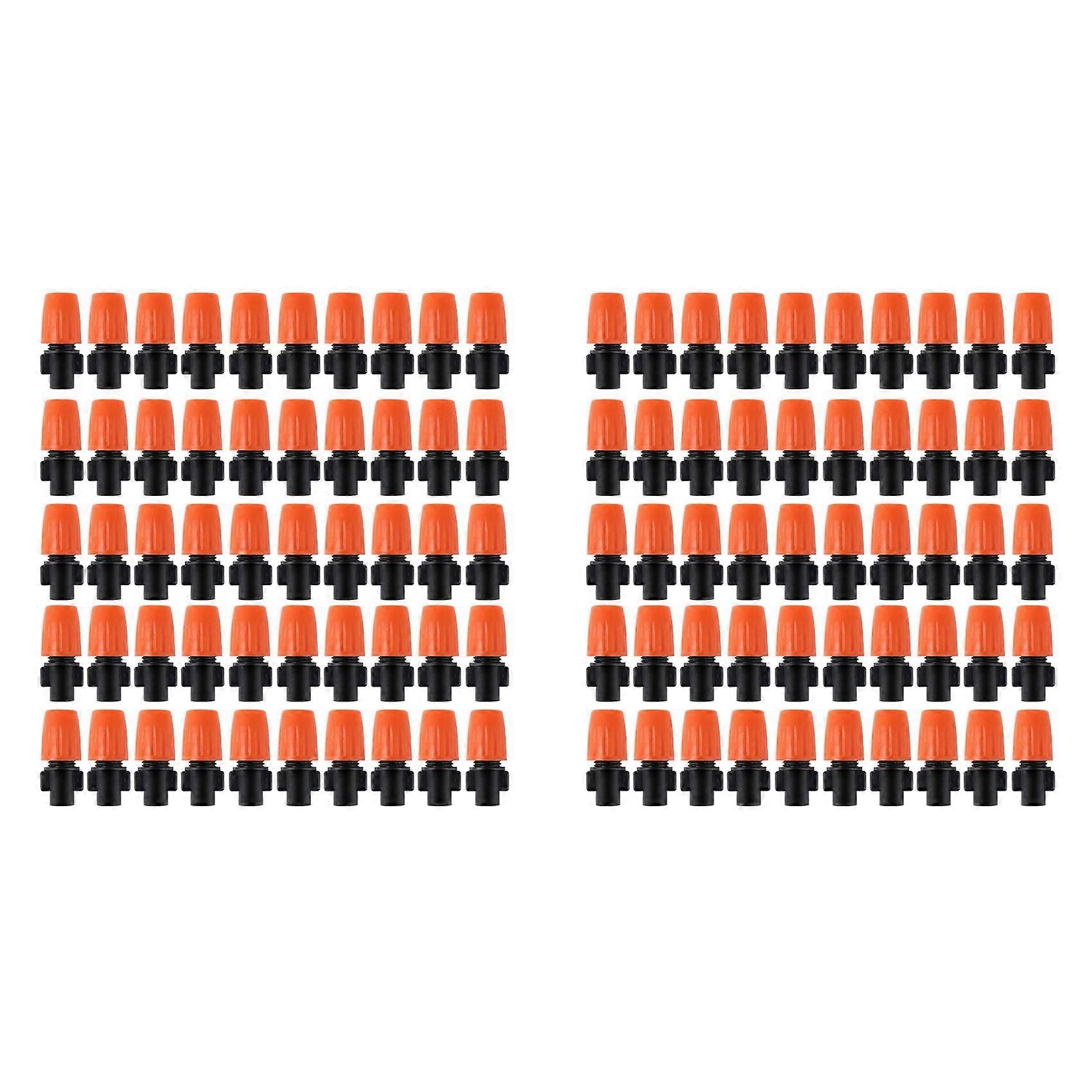 100PCS Adjustable Garden Drip Irrigation Misting Nozzle Micro-Flow Dripper Spray Gardening Tools