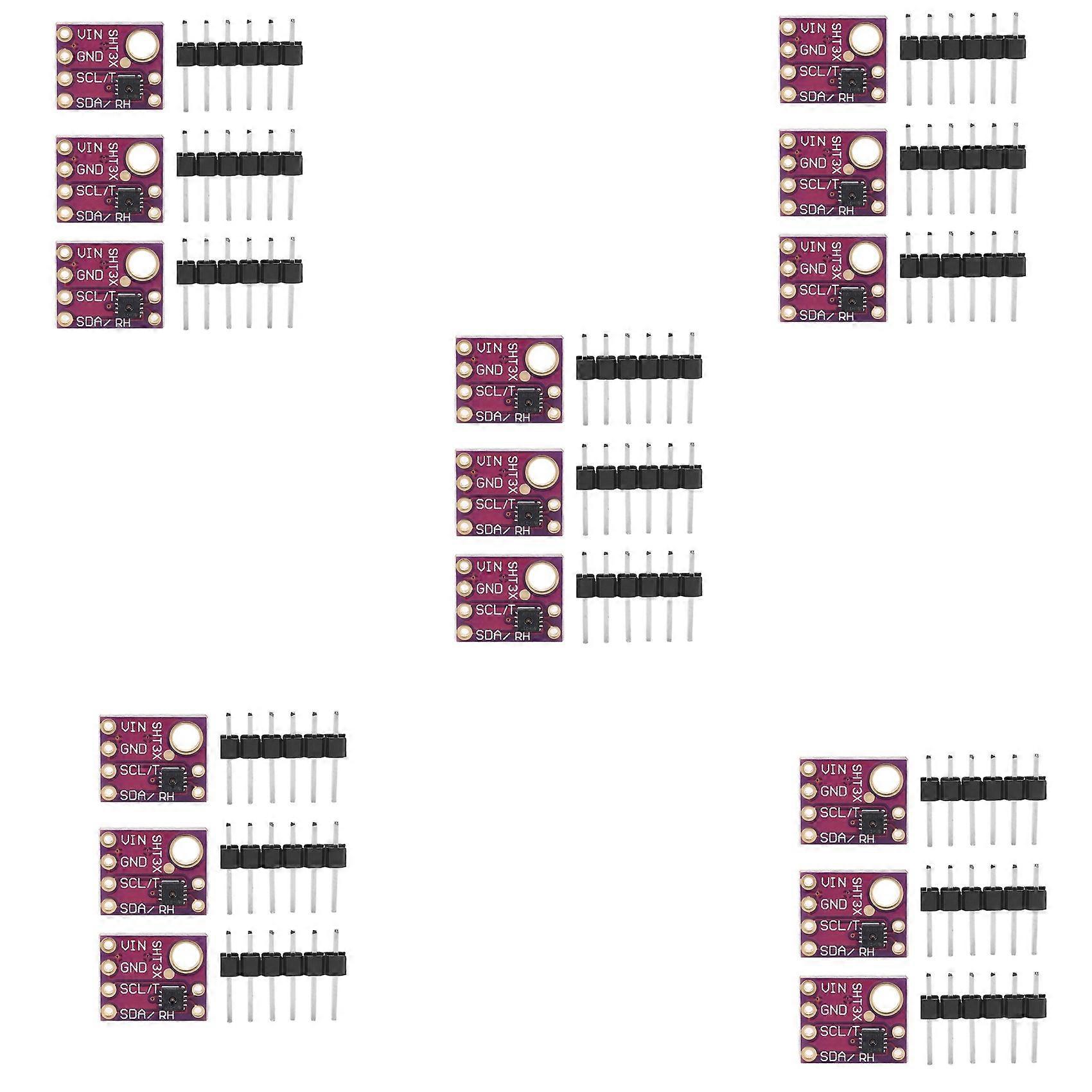 15Pcs SHT31-D Temperature Humidity Sensor Digital Output Sensor Module IIC I2C Interface 3.3V for Arduino Raspberry Pi