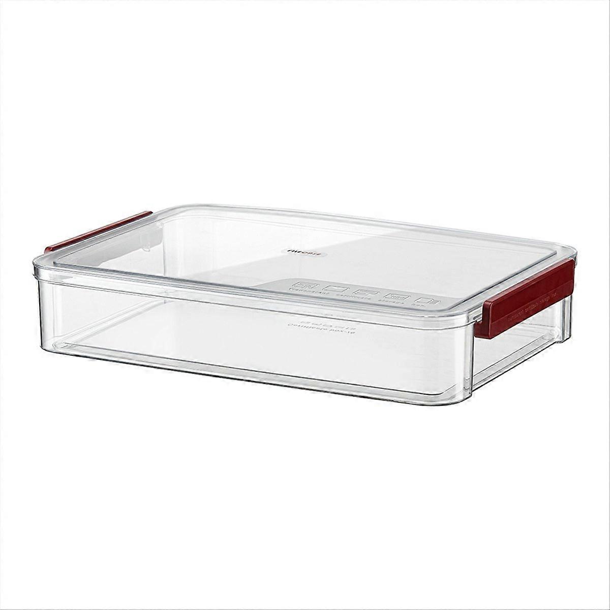 A4 Transparent Storage Box Portable Plastic Document Claret