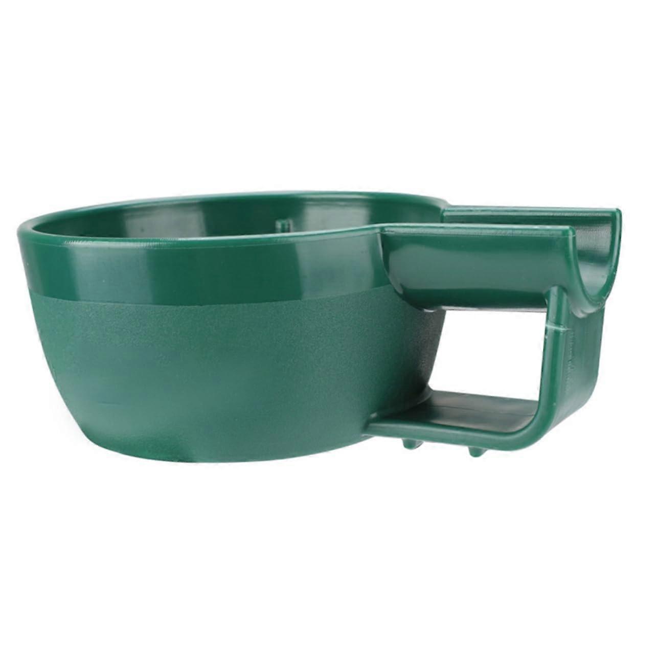 Men Shaving Bowl with Soap Container and Handle for Wet Shaving at Home or Barbershop Green