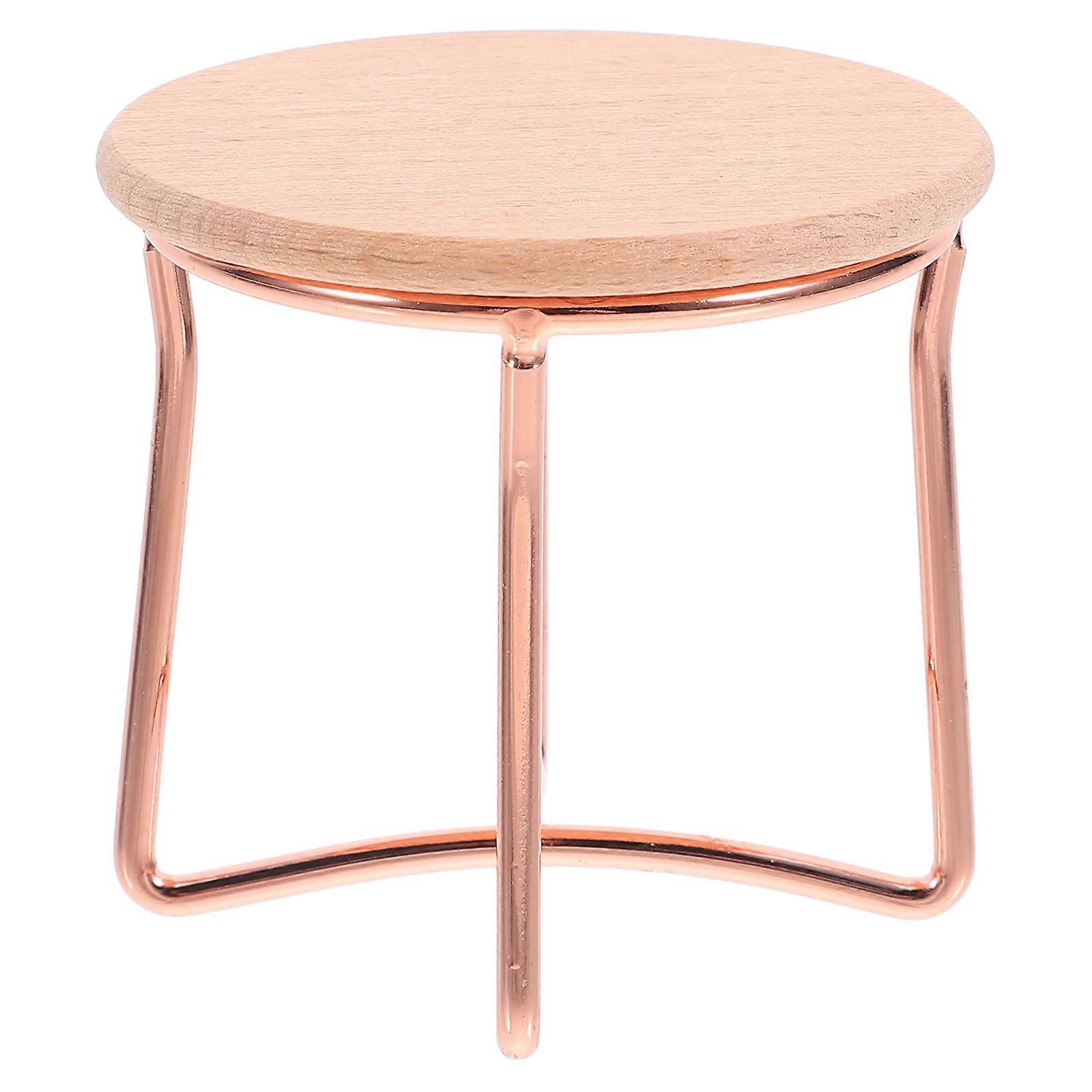 Wooden Doll House End Table for Kids Use with Realistic Details and Unique Design Multi 6x6x12