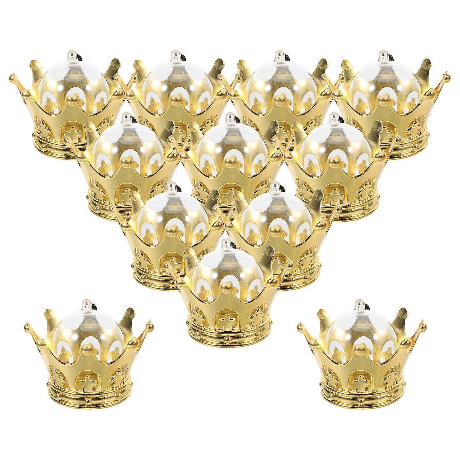 Box Crown Shape for Candy 12Pcs Elegant Party Decoration