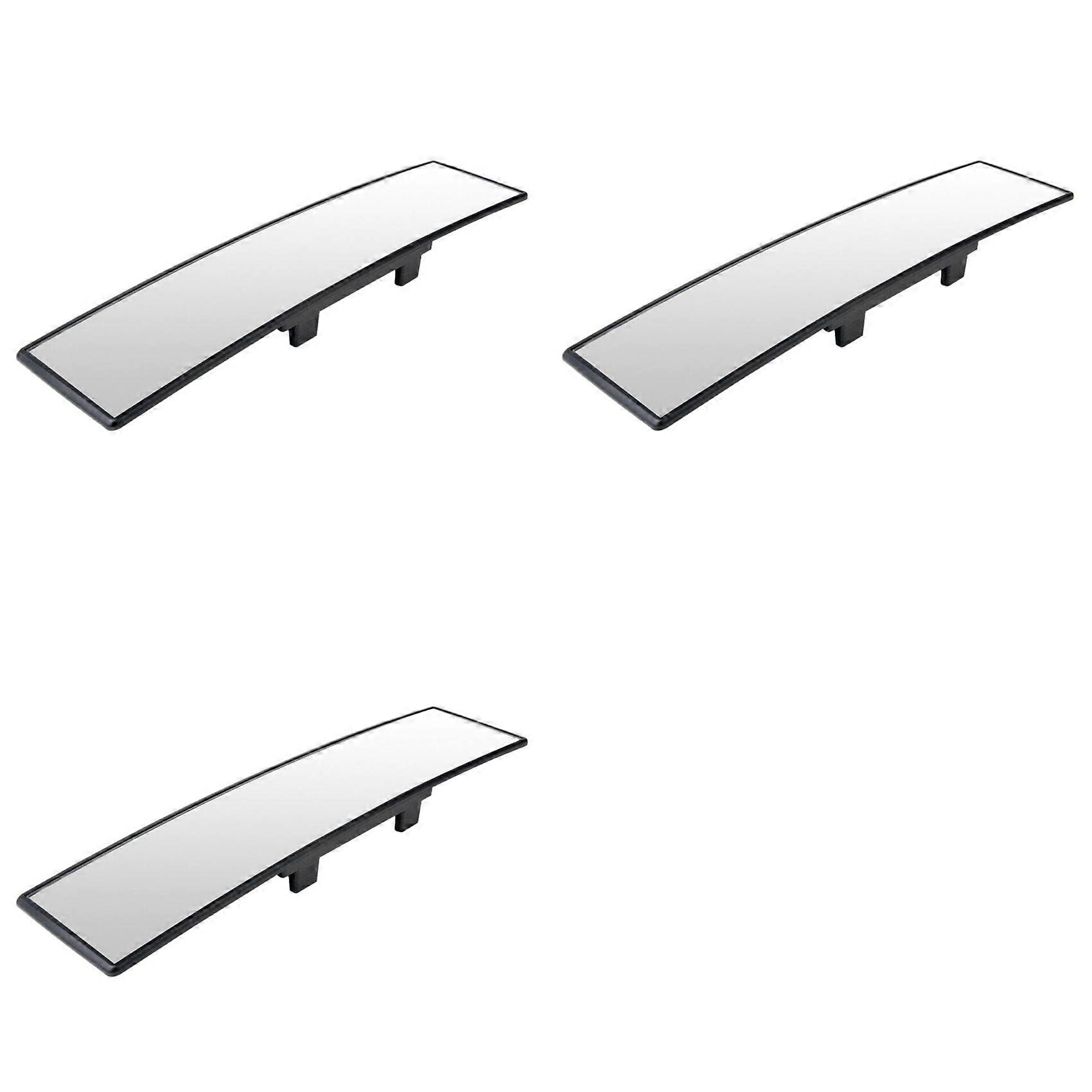 3X Car Rearview Mirrors,Car Universal 12Inch Interior Clip on Panoramic Rear View Mirror Wide Angle Rear View Mirror