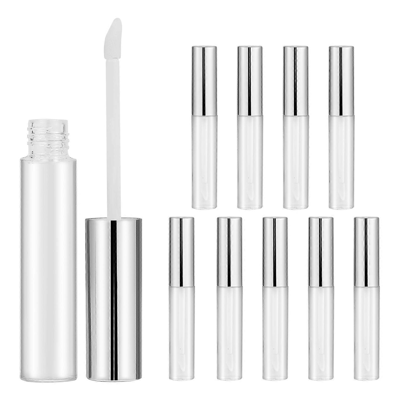 Lip Gloss Tubes Empty Lip Gloss Tubes for DIY Makeup 2Pcs Transparent Plastic