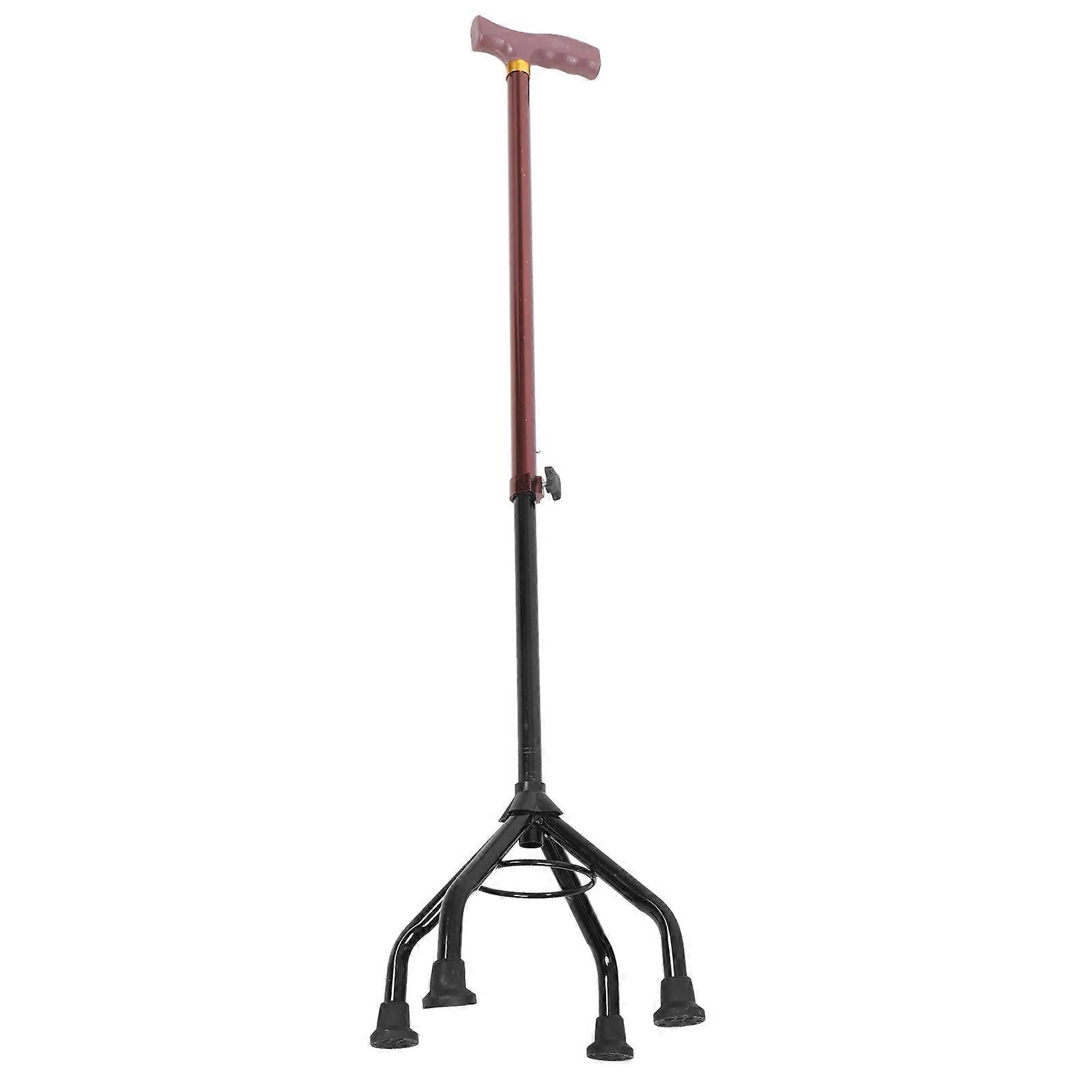 Adjustable Trekking Pole Nonslip Walking Stick For Elderly Multi Color Sturdy Support 1Pack