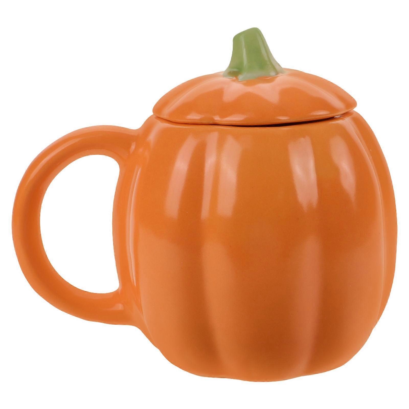Home Ceramic Mug Pumpkin Shape Ceramic Mug for Drinking Use
