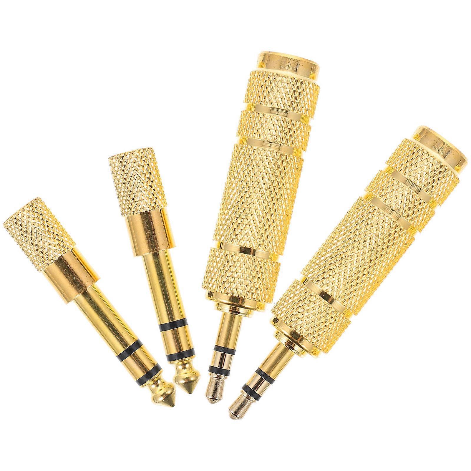 Stereo Headphone Adapter 6.5mm to 3.5mm Adapter for Audio Interface 12Pcs