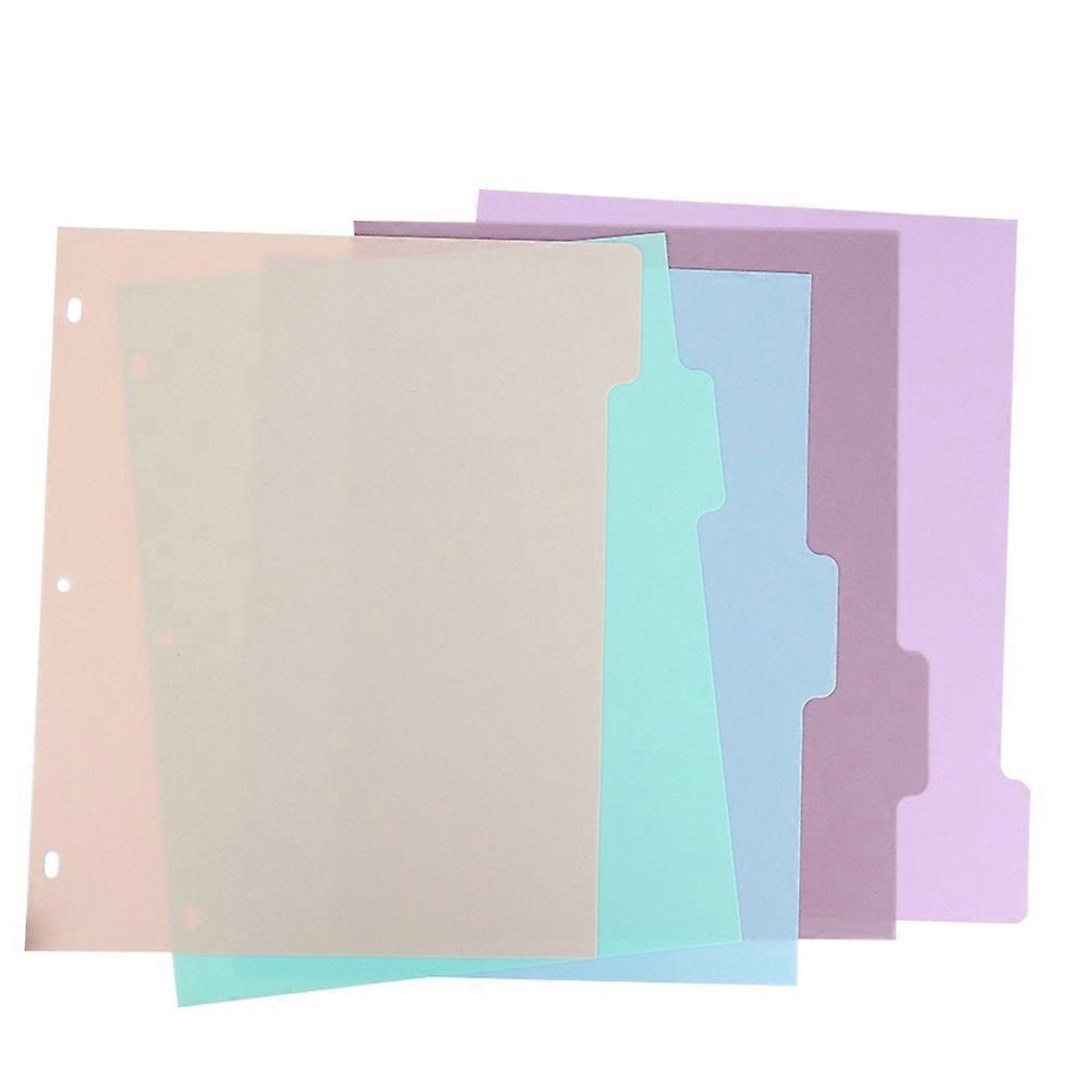 Binder Dividers for Journal Inserts 1Set Plastic Multi-Page Organizer