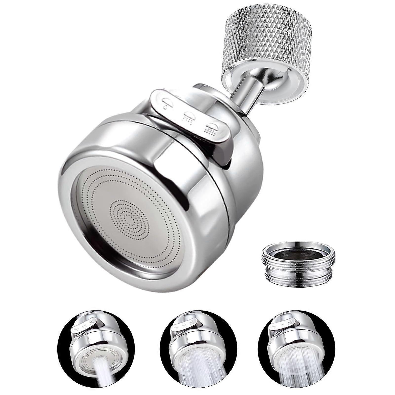 Faucet Sprayer Attachment with 720° Rotation, 3 Mode Kitchen Faucet Extender,  Pressure