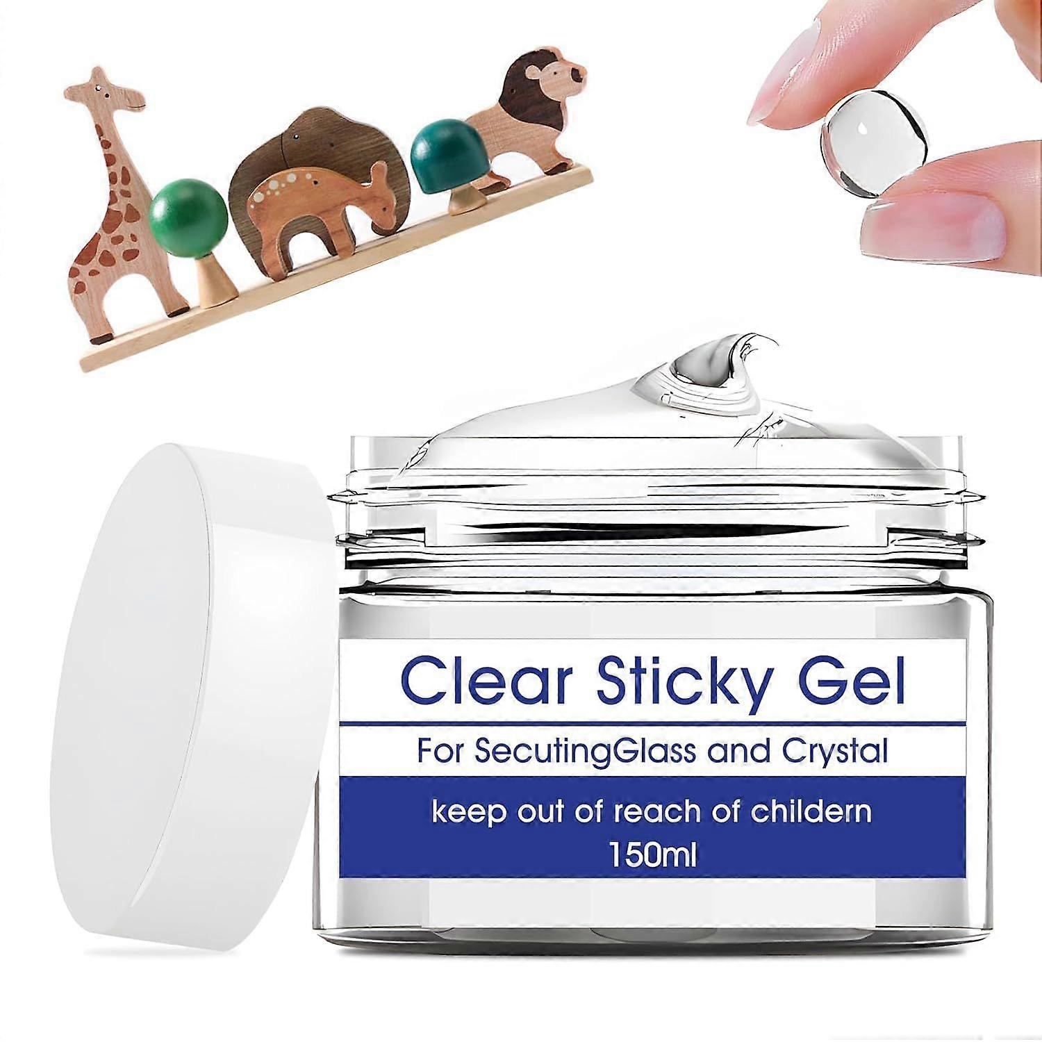 Clear Museum Gel, Museum Putty Clear Removable, Excellent Adhesion, Reusable, Disassembles Without Marks, Suitable for Surfaces of Metal, Ceramics, Gl