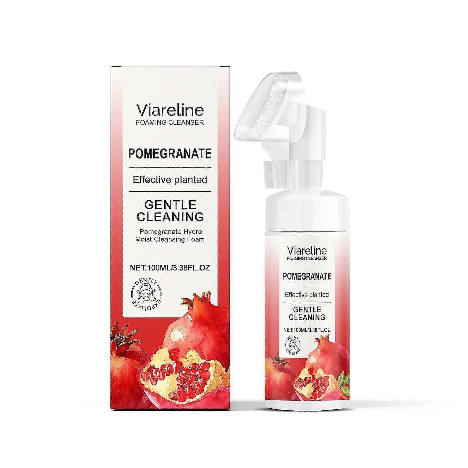 Pomegranate Foam Cleanser - Gentle, Dense Foam Facial Wash with Hydrating & Refreshing Formula  Deep Cleansing, Non-Tightening, 100ml