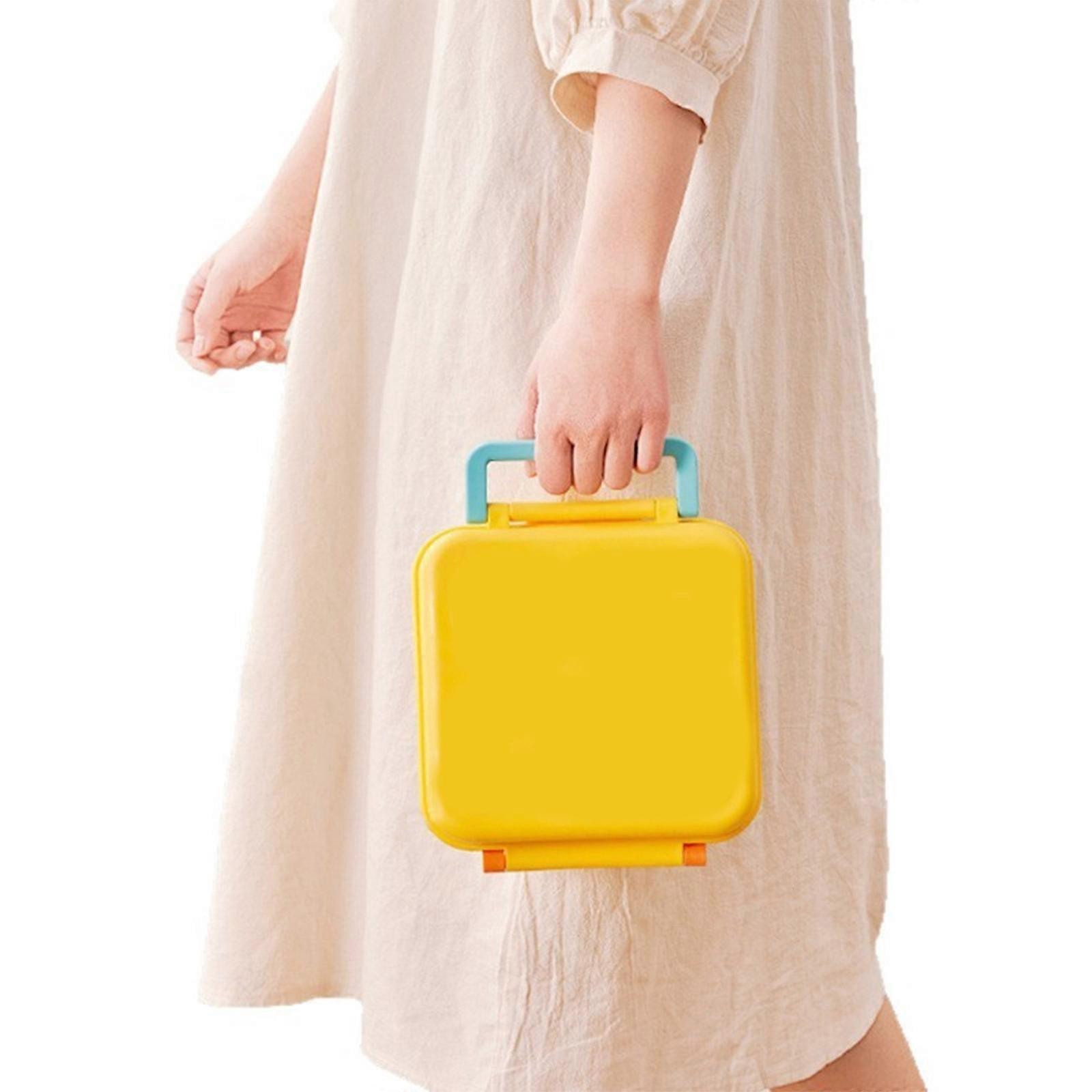 Multi Functional Stir Fried Yogurt Machine, Sealed Ice Maker, Household Fruit Yogurt Machine, Small Ice Cream and Ice Cream Mold Set  Yellow