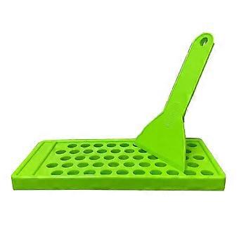 1 Set Lip Balm Filling Tray Sturdy Construction Anti-deform Plastic Diy Handmade Lip Gloss Making Tray Spatula Set For Home