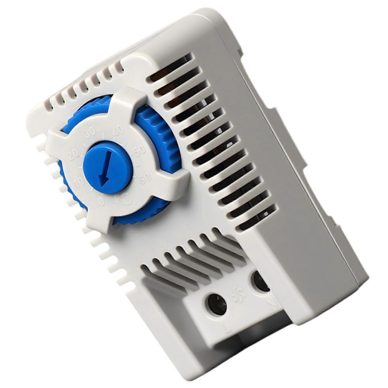 Precise Cabinet Temperature Controller Adjustable 0-60℃ with DIN Rail Mounting Suitable for Secure and Reliable Operation Multicolor