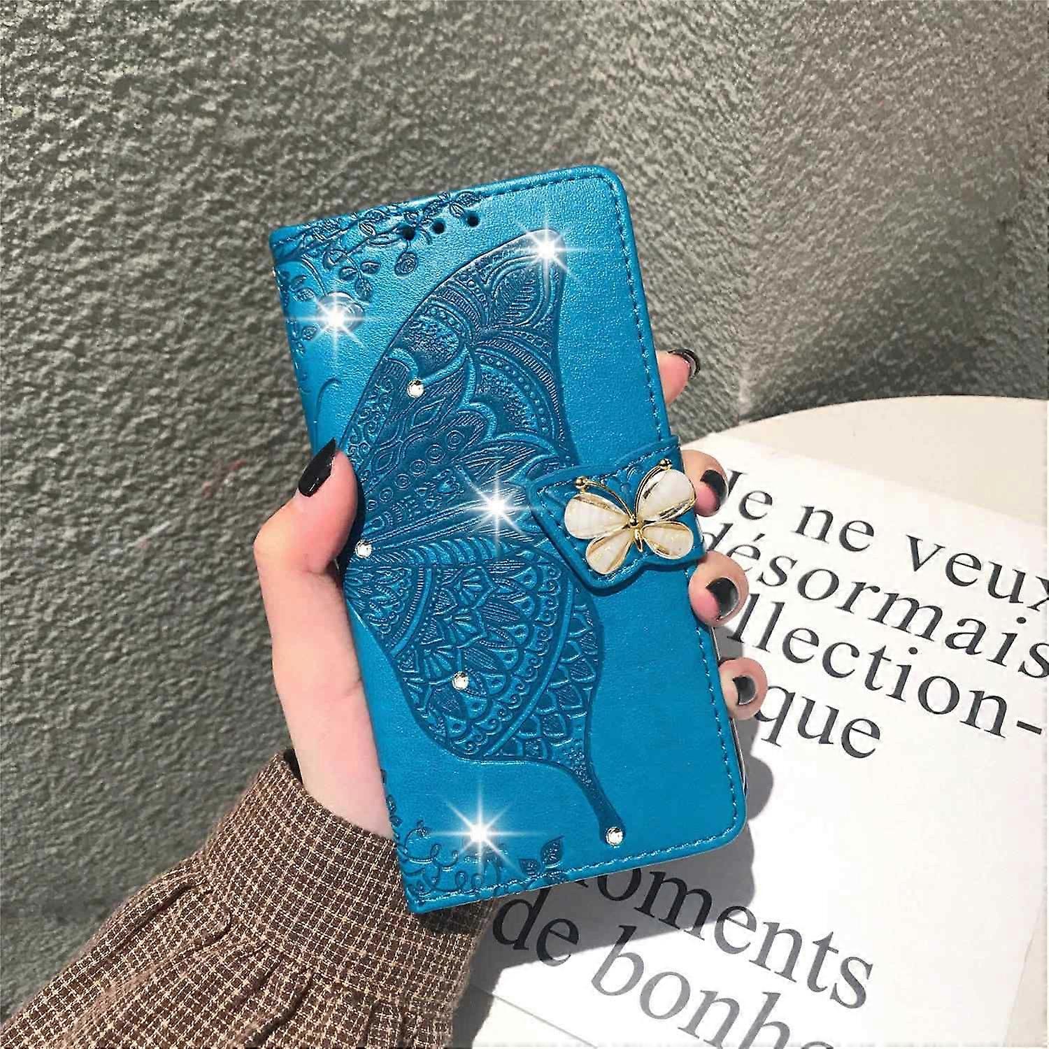 Case For Iphone 13 Blue Flip Magnetic No2813