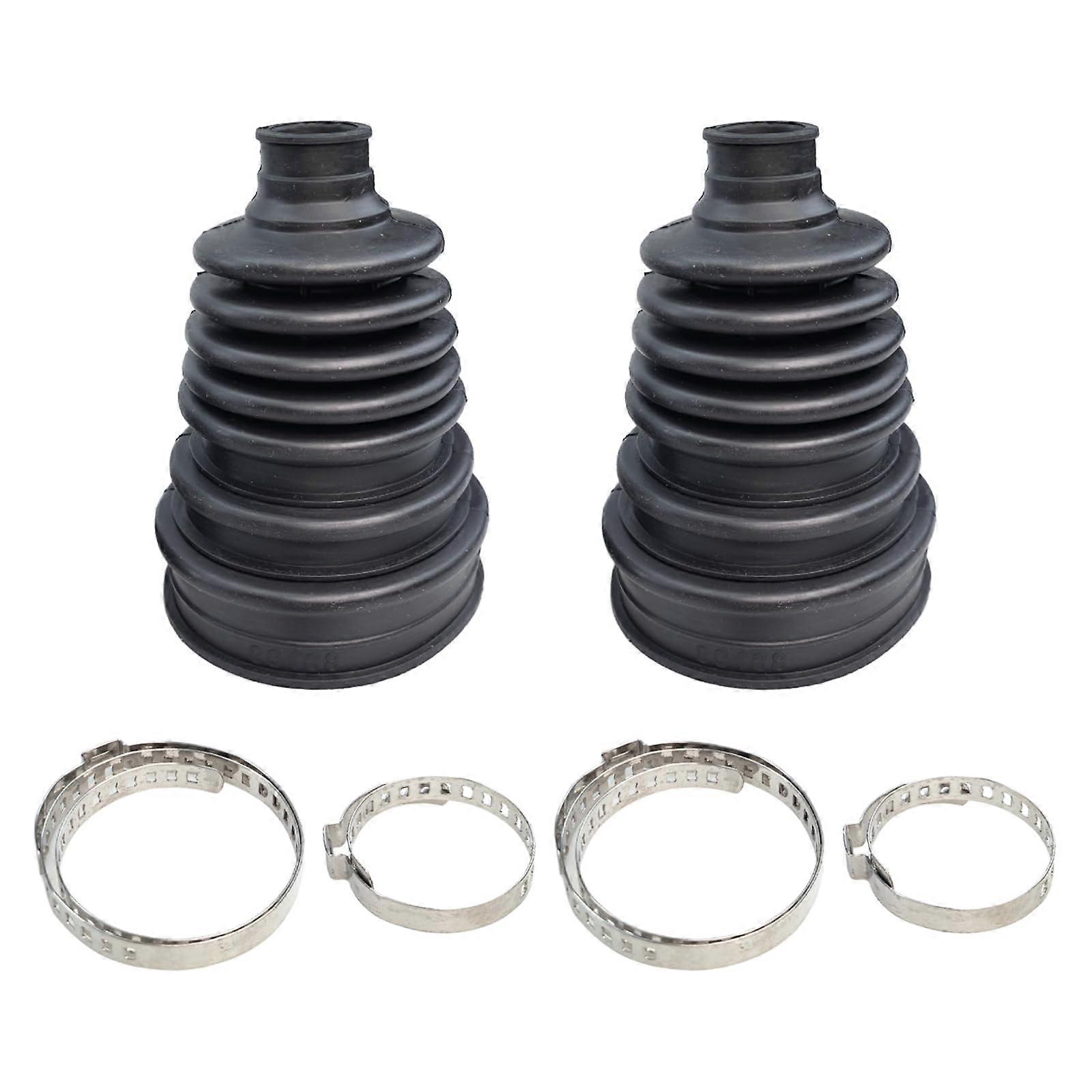 CV Joint Boot Kit 2 Pcs Rubber CV Axle Boot Replacement with  Sealing and Dust Protection