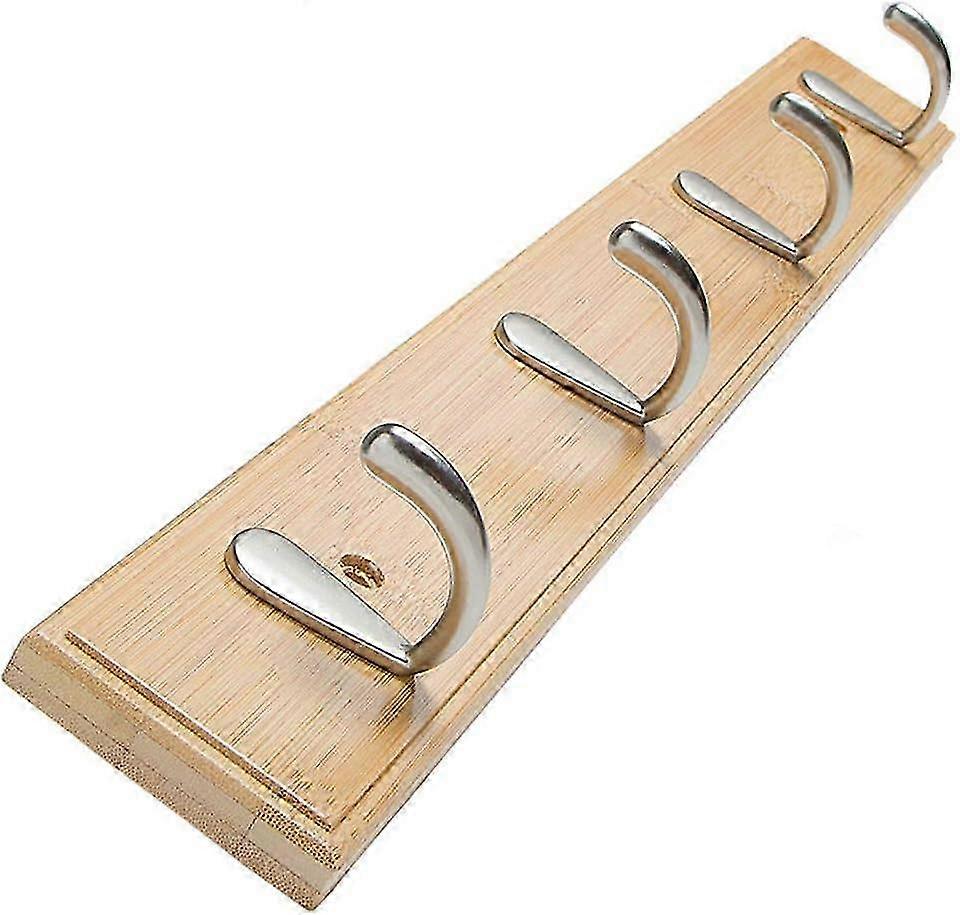 26-27 Versatile Storage Solution With Eco-friendly Materials, Solid Pine Wall-Mounted Coat Hanger For Hallway Or Entryway, Timeless Design Complementi