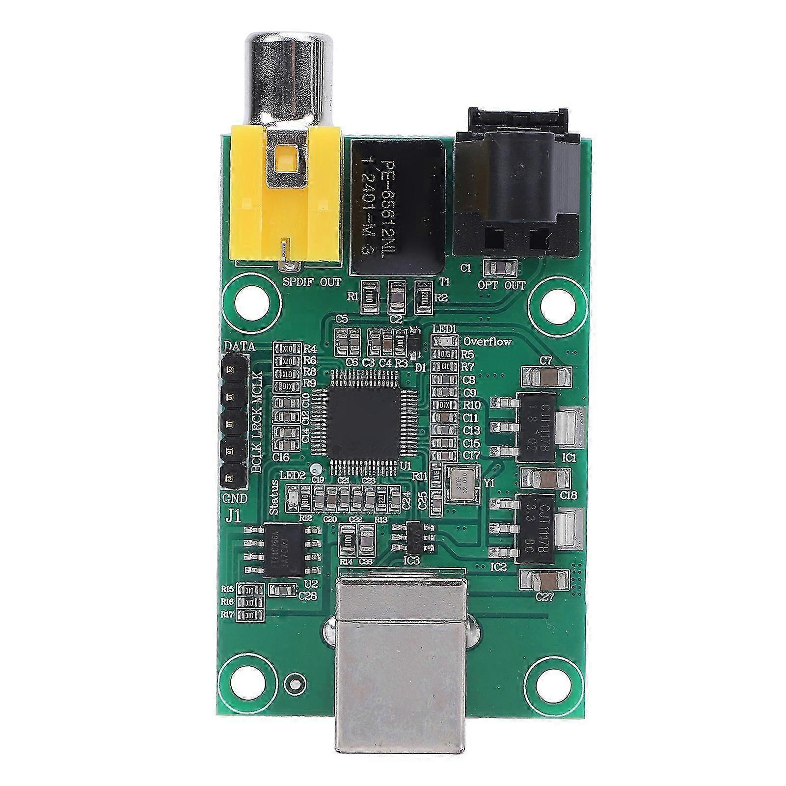 26-27 Streaming Module 24 Bit 192K Universal Serial Bus to SPDIF Optical I2S USB Sound Stream Controller