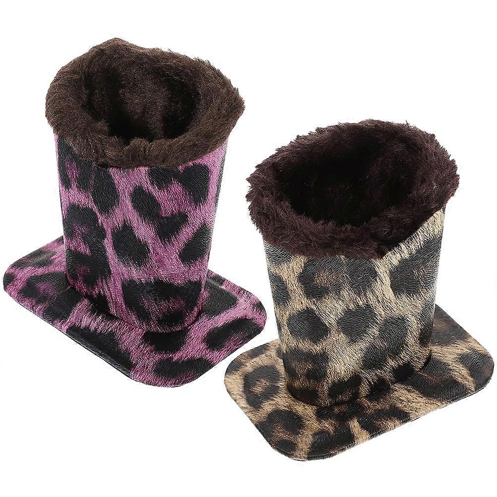 Assorted Color Glasses Holder Plush Lined for Convenient Storage 2Pcs