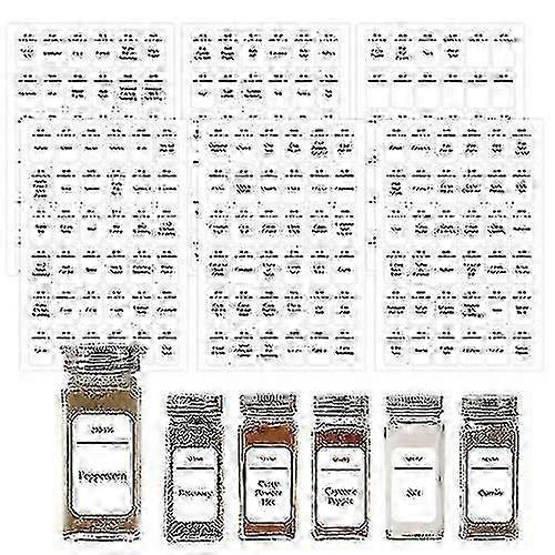 216 Pcs Pantry Labels for Spices - Reusable Jar Organization Kit