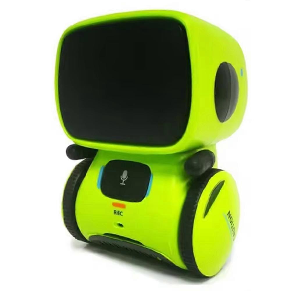 Toy Robot Intelligent Robots Russian Version Voice Touch Control Toys Interactive Educational RC Robot Green