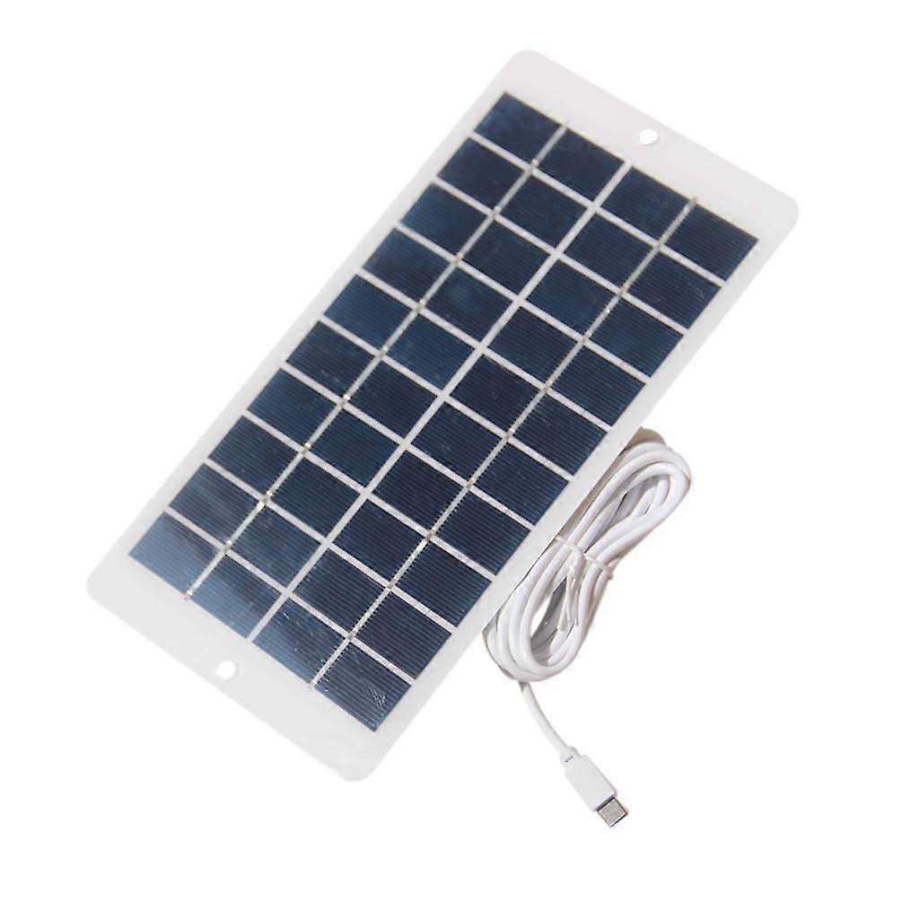 4.5W Solar Panel for Security Camera Outdoor, 5V Waterproof USB Charger with 3m Cable