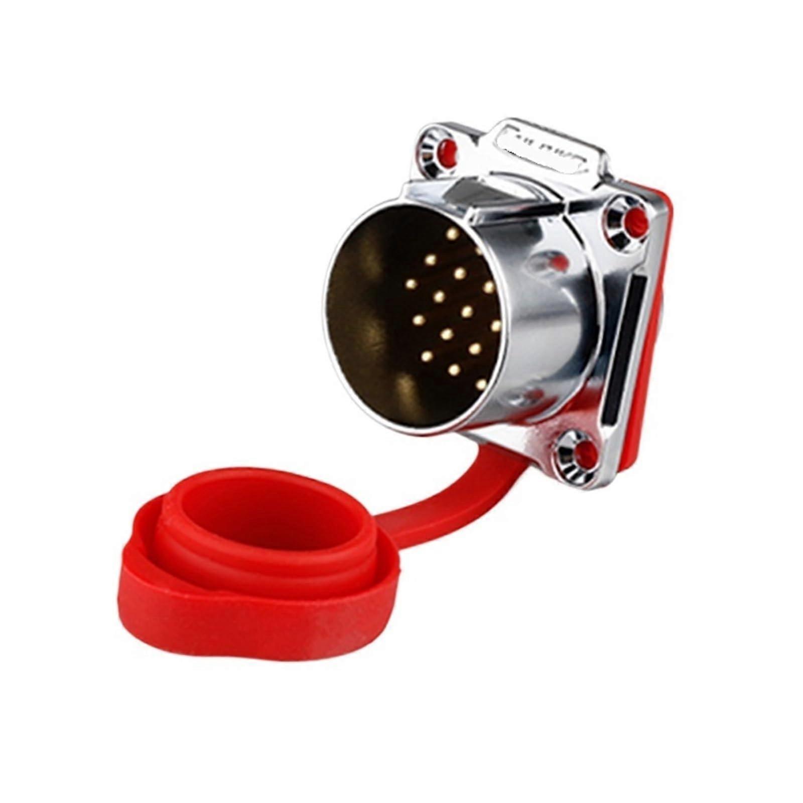 Waterproof Aviation Plug LP24 24Core Industrial MultiPin Connector Flange Mount Socket