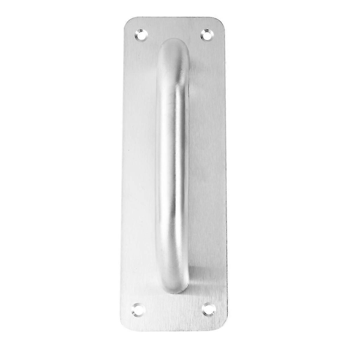 3Pcs Stainless Steel Door Pull Plate for Fire Door Durable Silver Handle