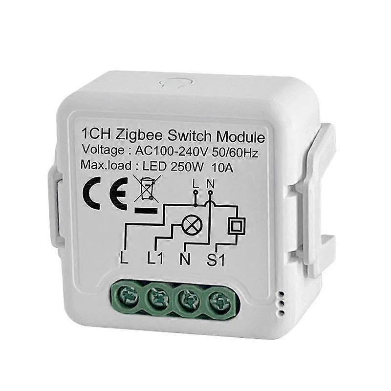 Smart On/Off Switch ZigBee3.0 Neutral Live Wire 1CH