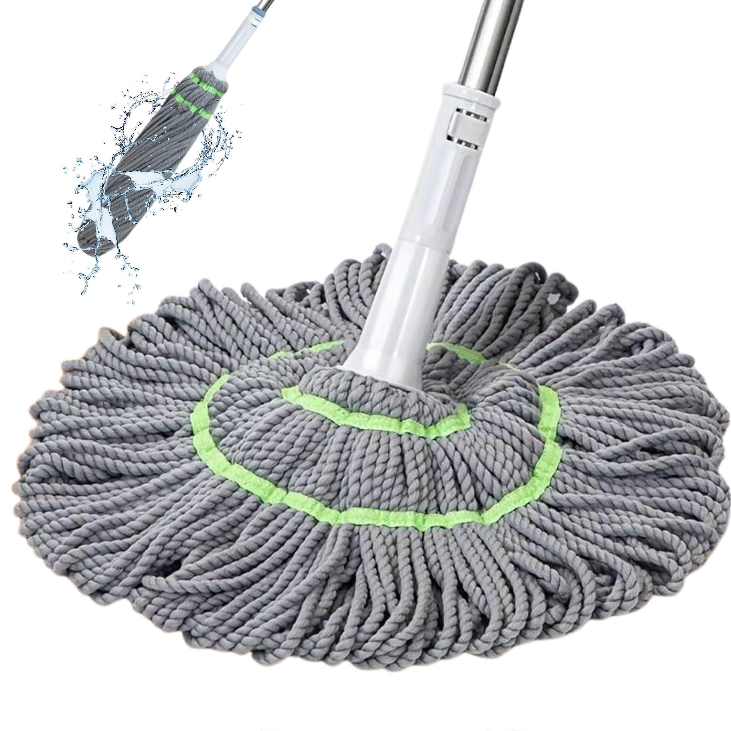 Twist Mop with SelfWringing Microfiber, Hands Floor Cleaning for Hardwood and Tile
