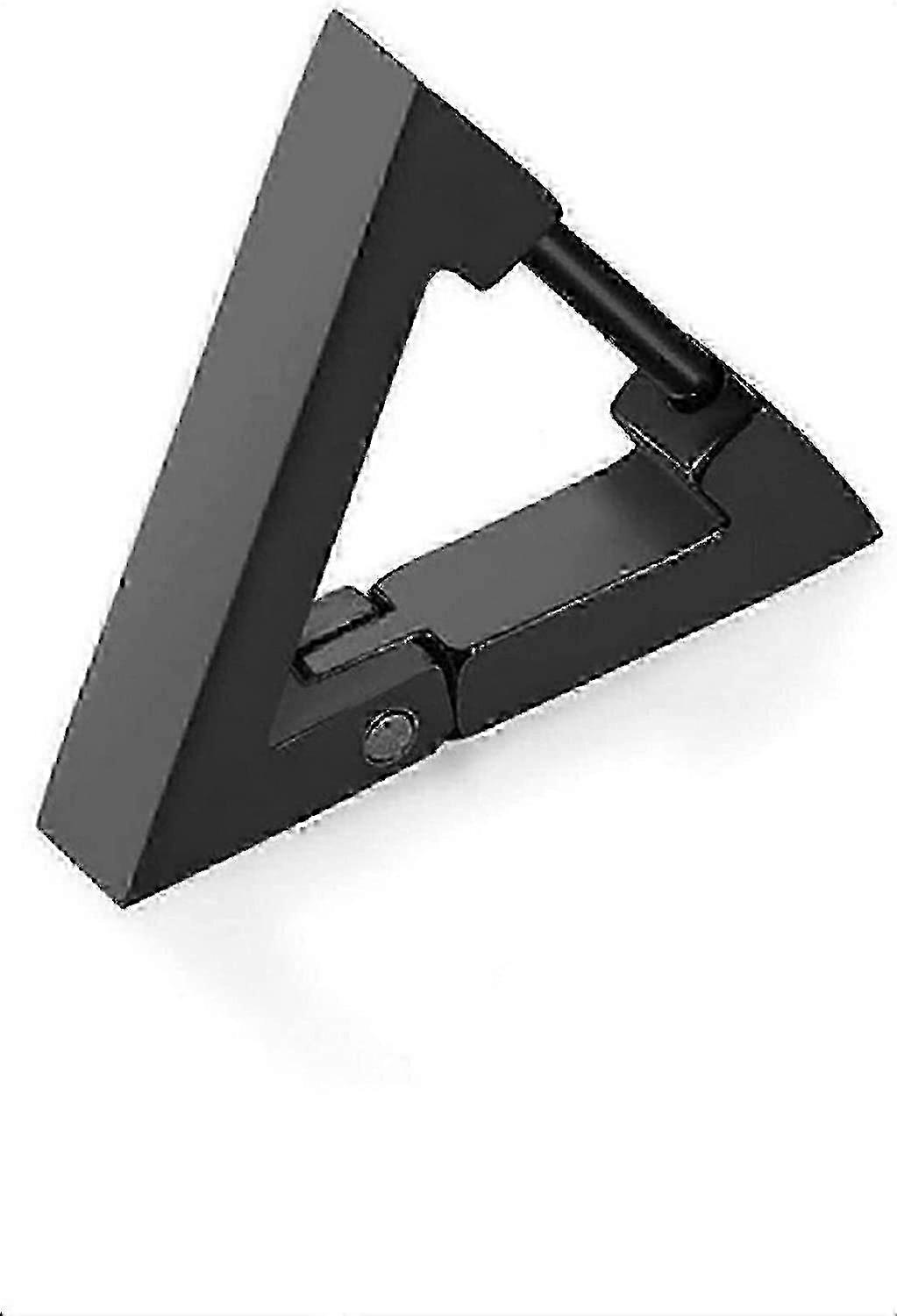 Pendientes de aro geométricos con forma triangular para mujer y hombre.