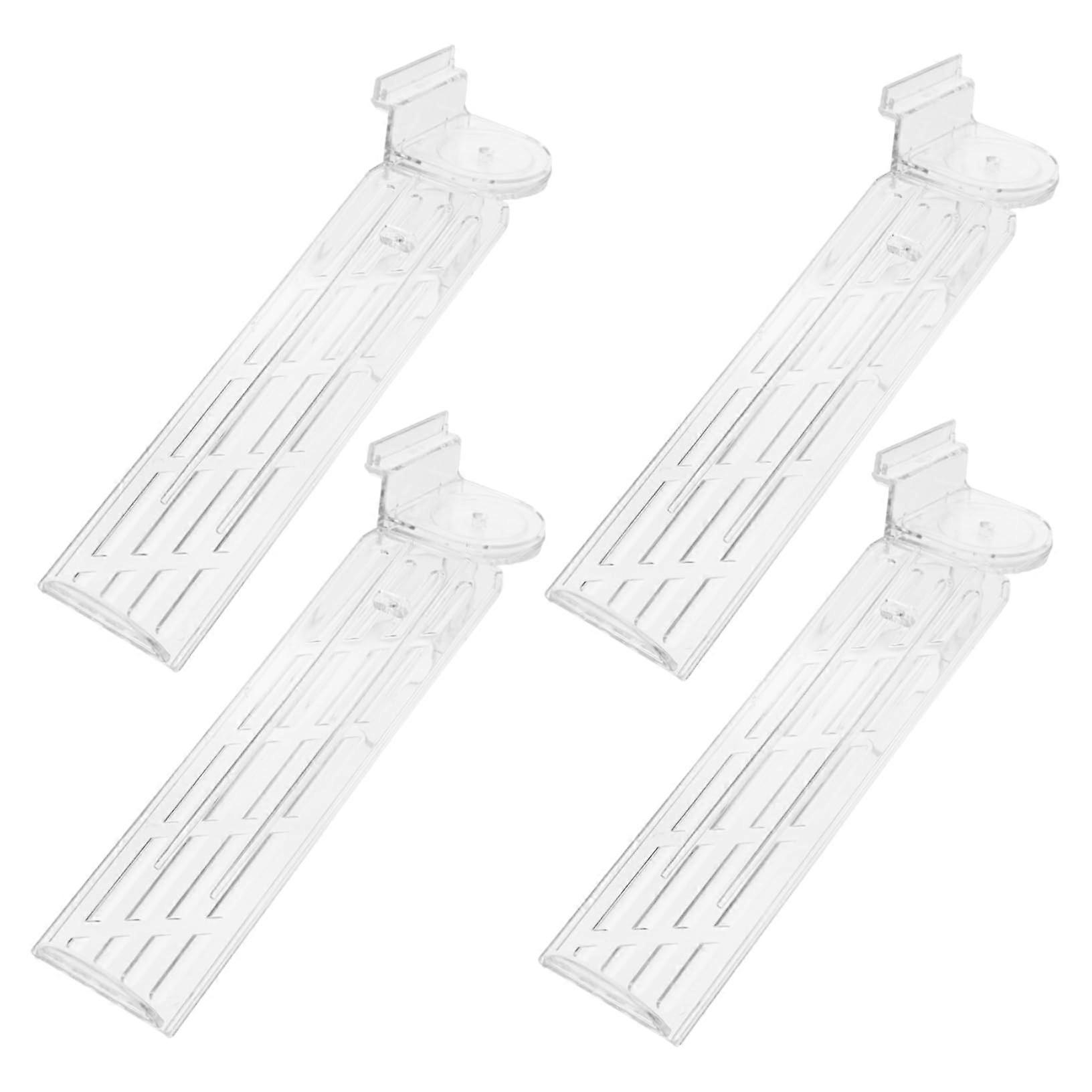 4pcs Acrylic Shoe Display Rack Clear Sneaker Stand for Retail Store SpaceSaving Organizer