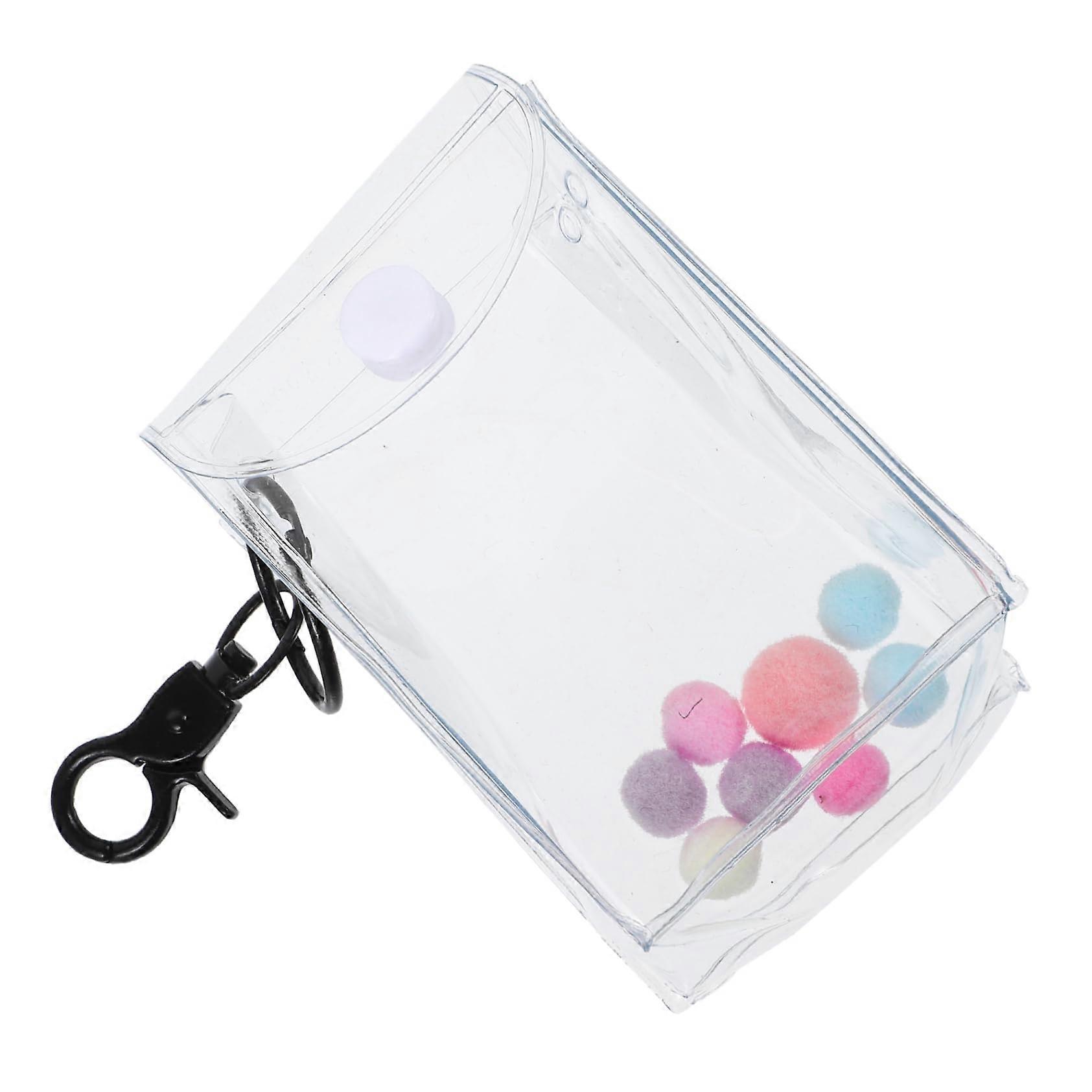 Clear Doll Storage Pouch with Transparent Display Case for Mini Action Figures and Dust Protection