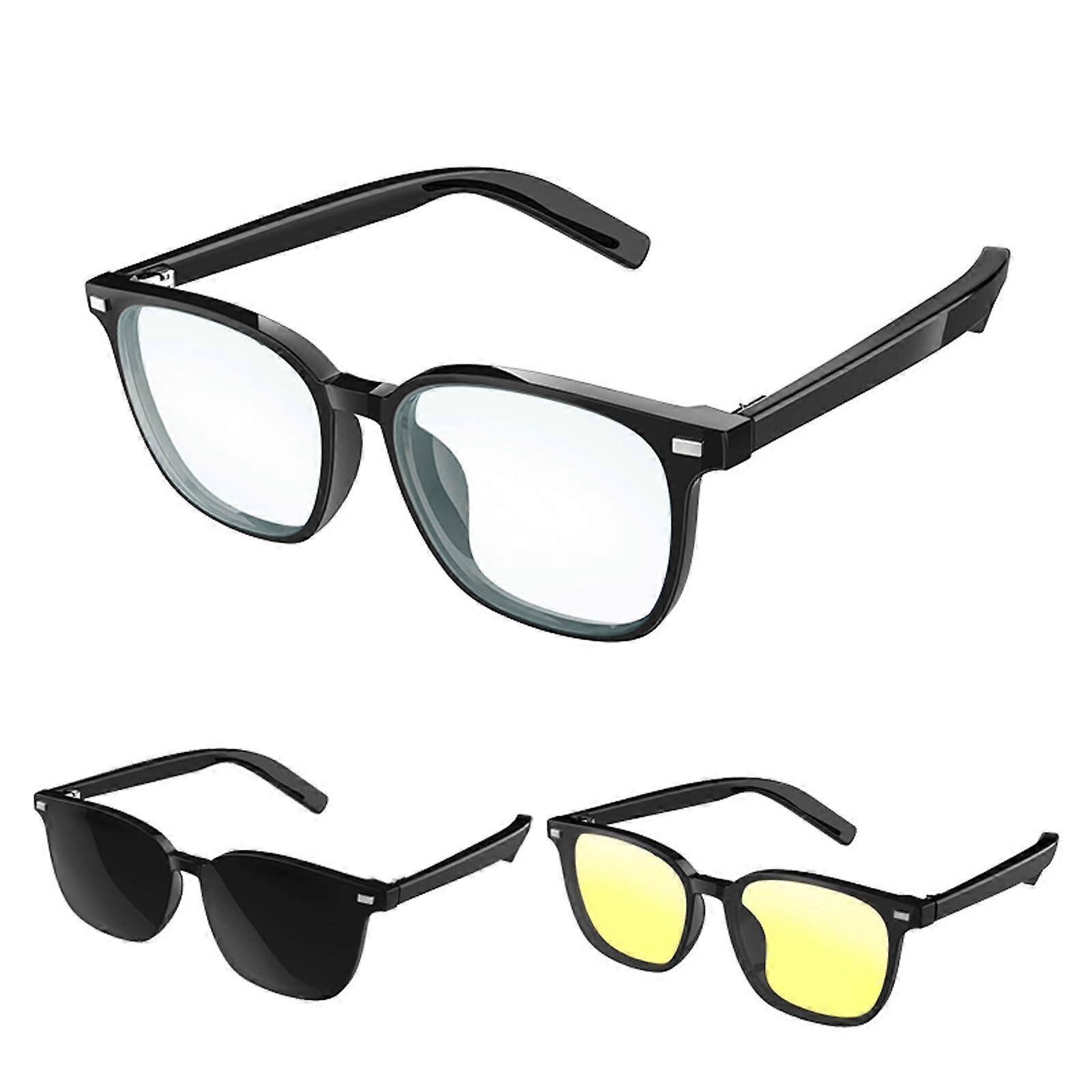 Bluetooth Smart Glasses with Speakers, Open Ear Audio Sunglasses UV400, Touch Control, Bluetooth 5.3