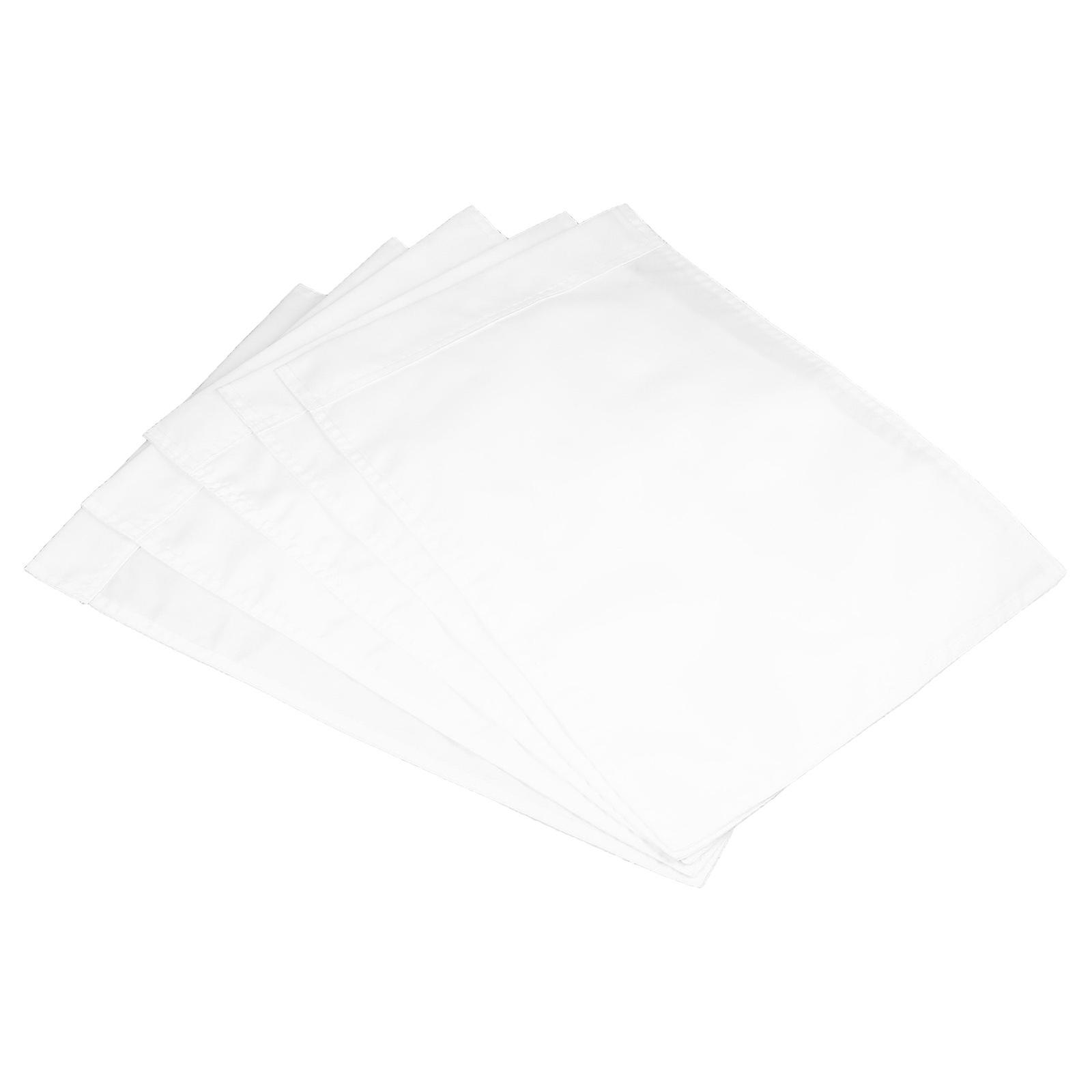 Plain Blank Flag White Rectangular Diy Enthusiasts Garden 5Pcs