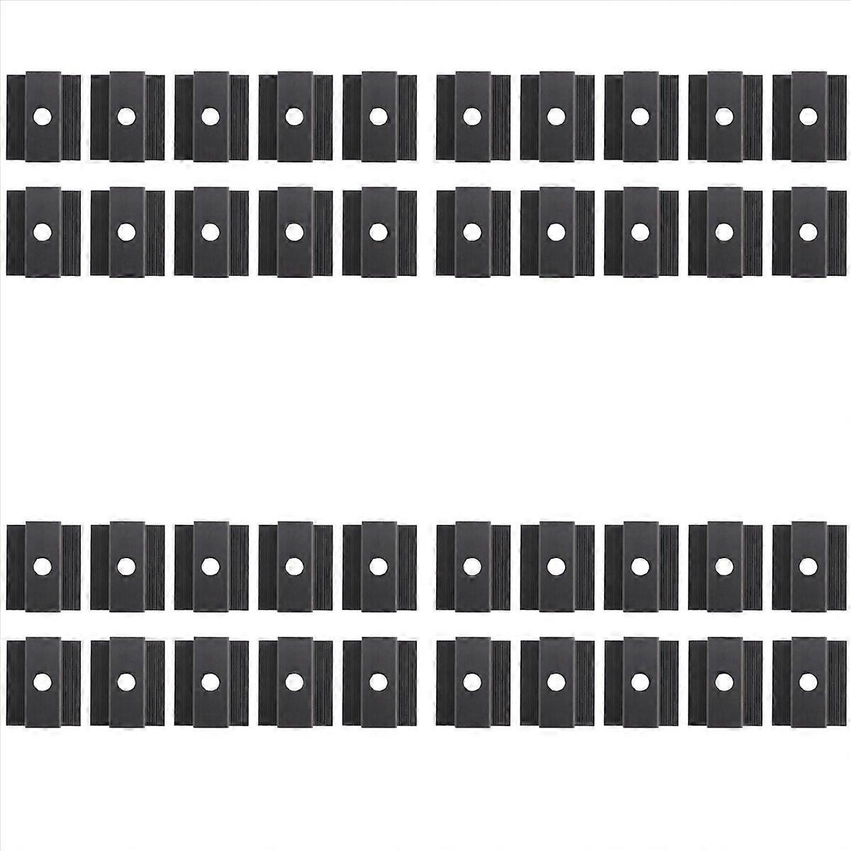 10 x Centre Clamp PV Solar Panels, Module Clamp for All Frame Heights